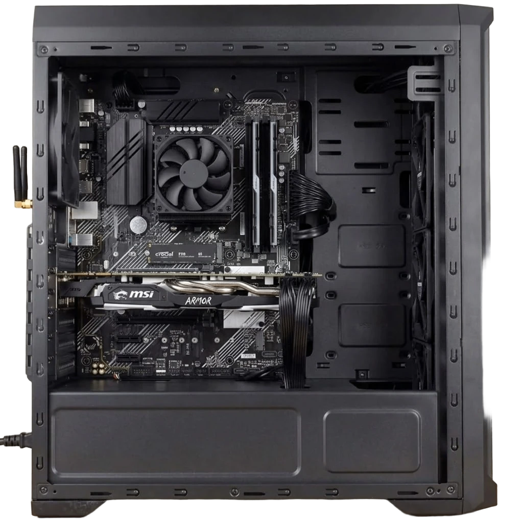 Sleek Stealth Workstation & Gaming PC Ryzen 5 3600 RX 580 8GB - photo 2