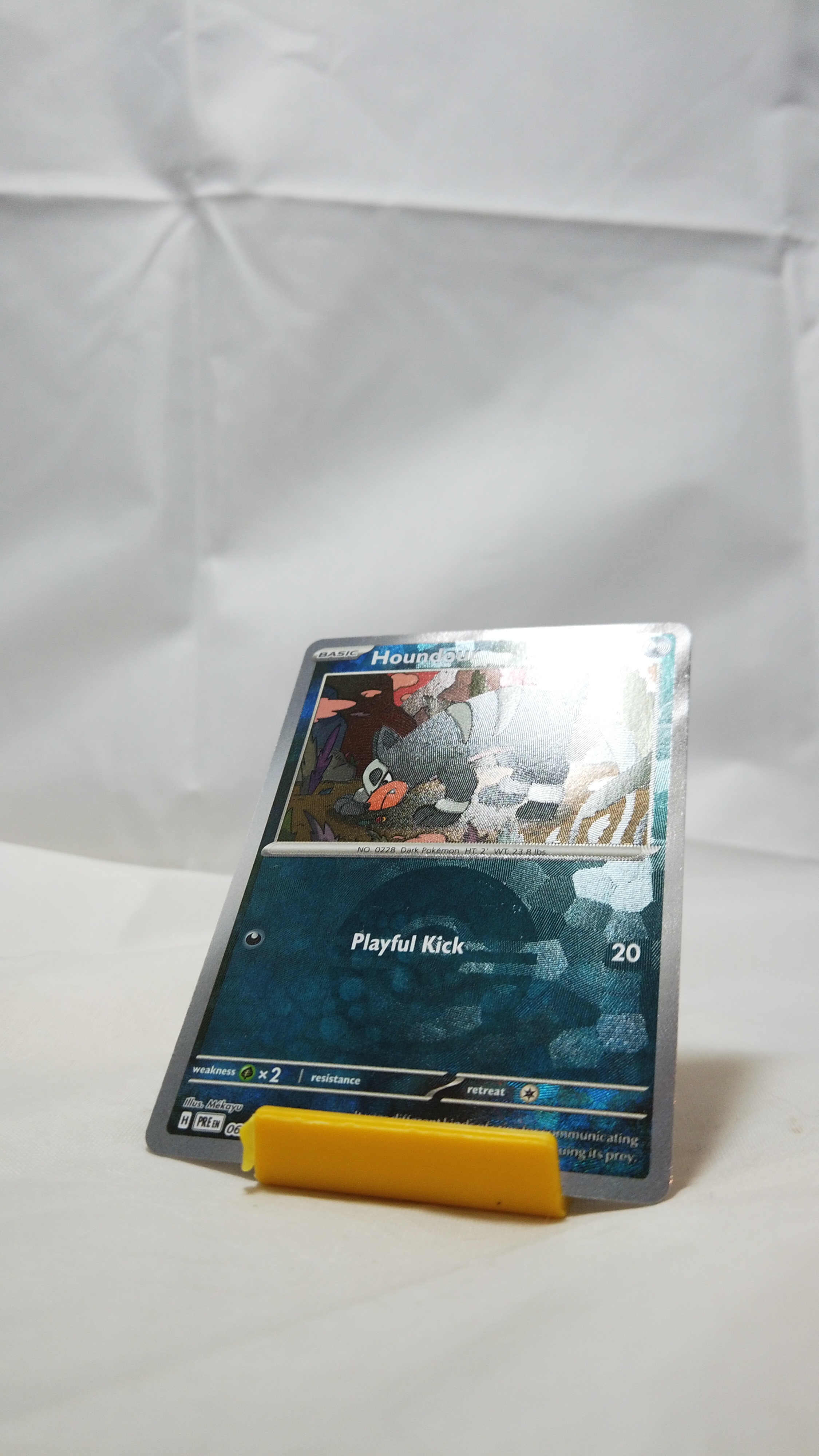 Pokemon Houndour 062/131 Prismatic Evolutions Poke Ball Holo NM