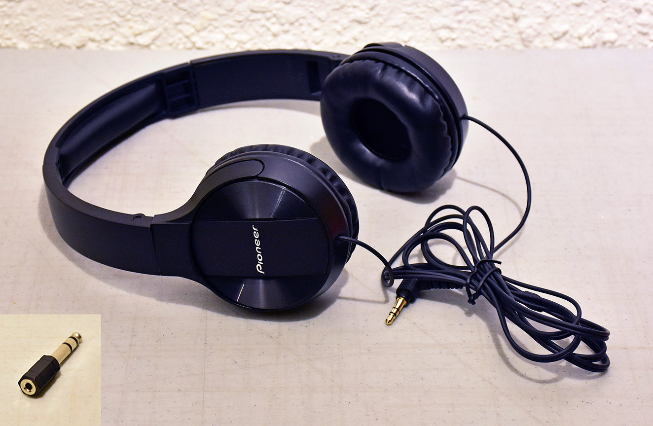 Pioneer Wired Folding Headphones with Adapter Jack