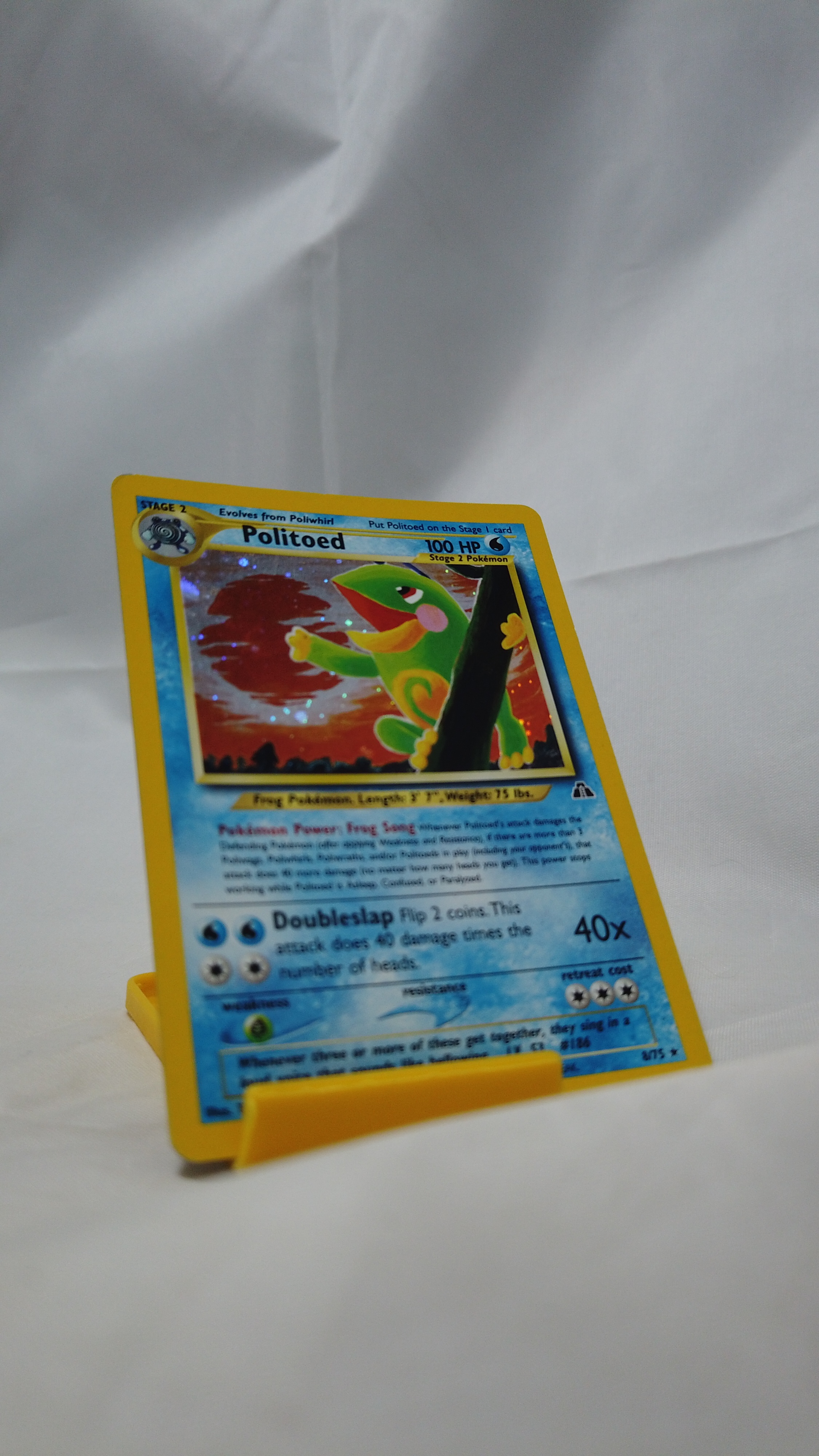 Pokemon Politoed 8/75 Neo Discovery Card Holo Rare LP