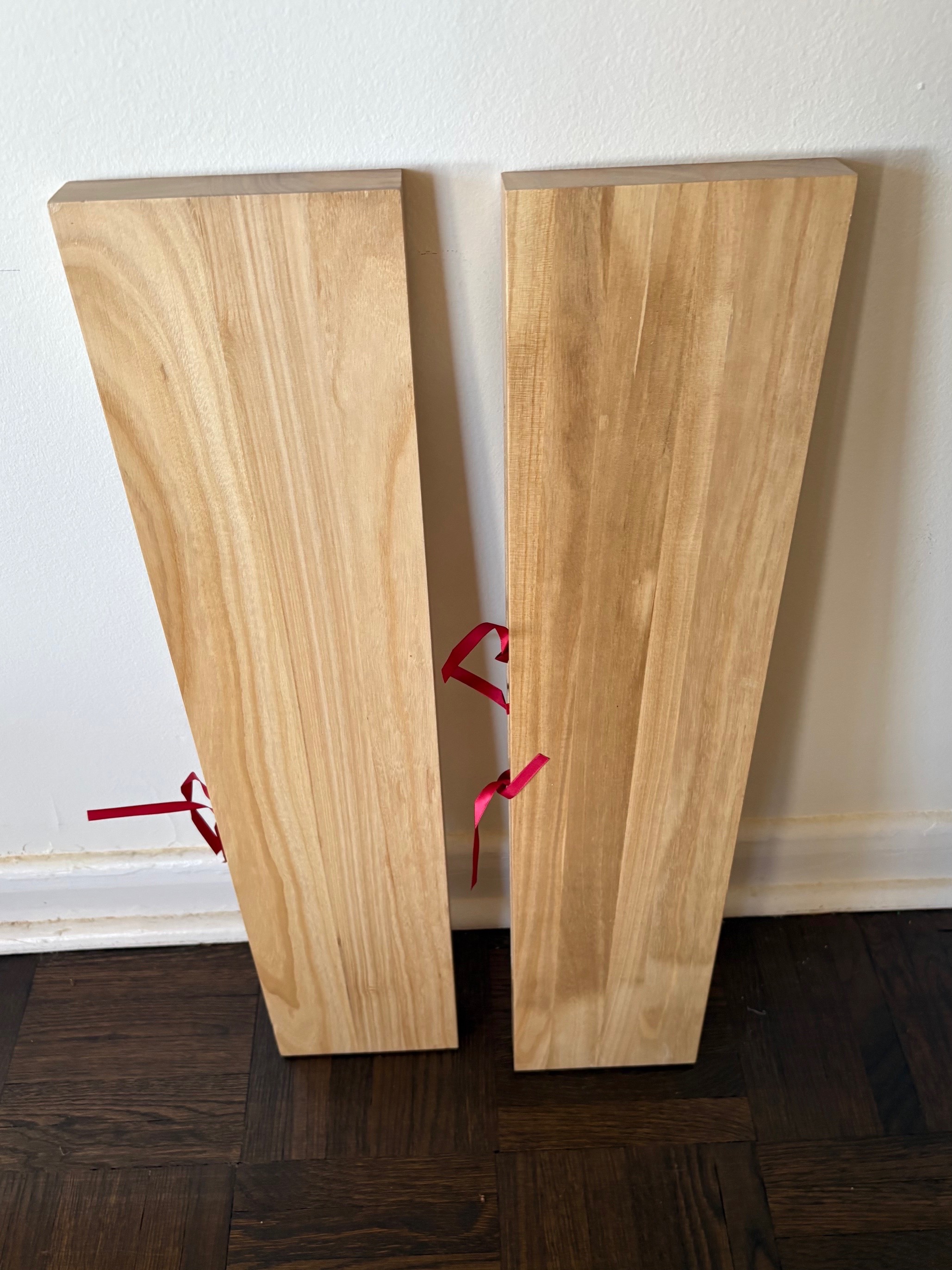 New 2 Solid Wood Floating Shelves (24")