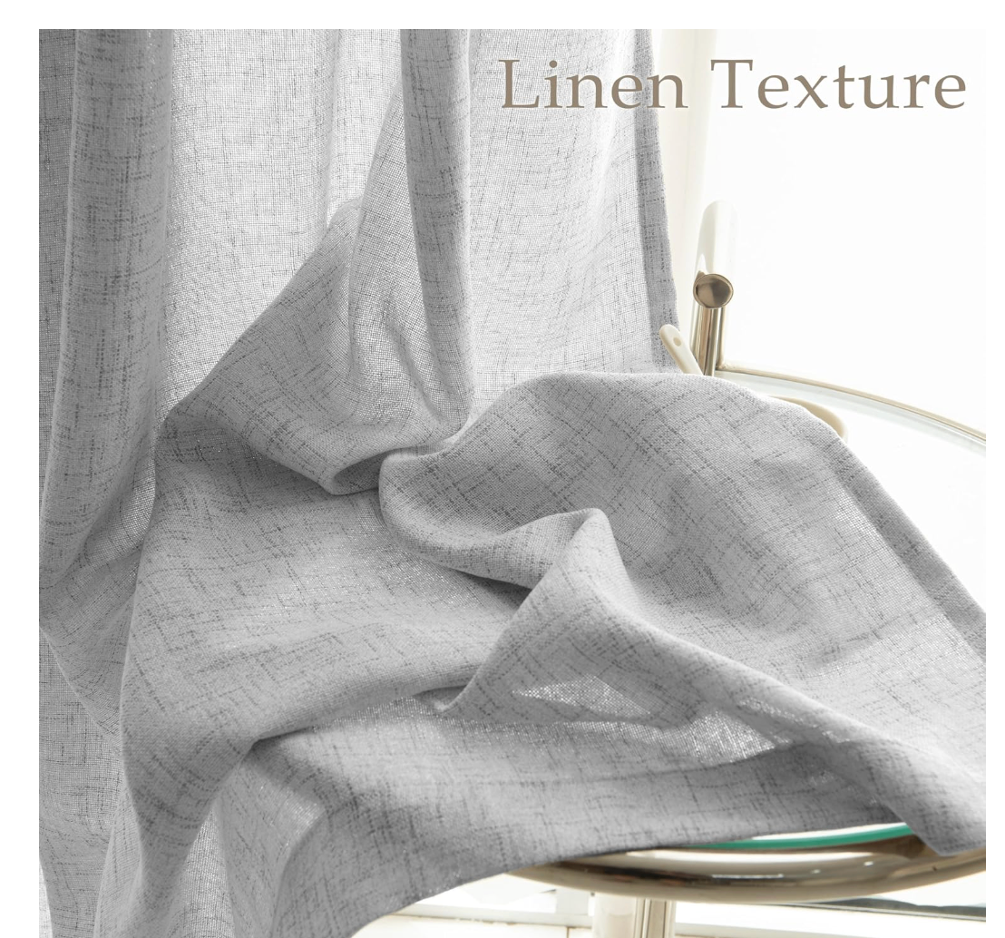 NEVER USED White Pleated Linen BLACK OUT Curtains 84 Inch Length - photo 3