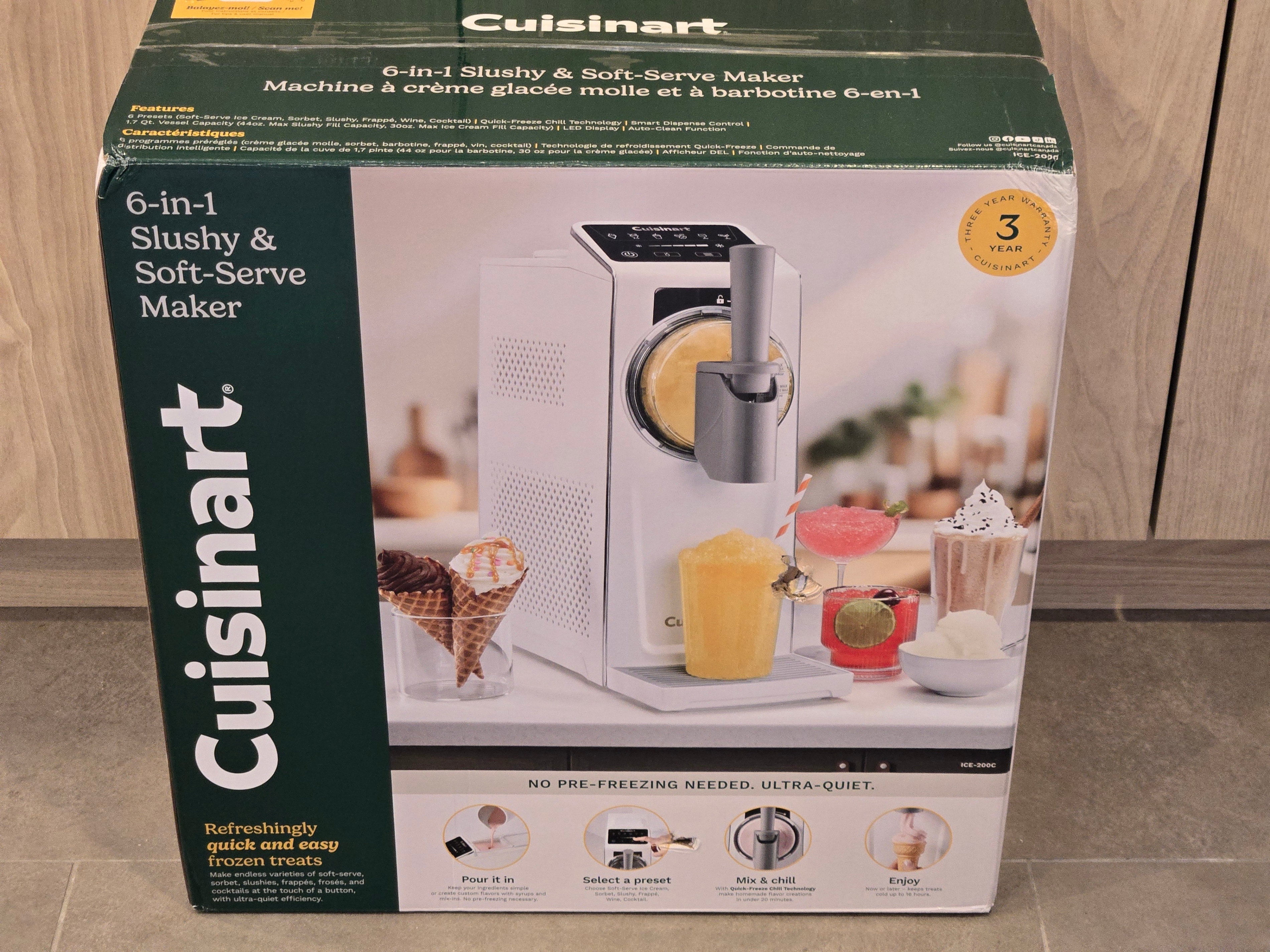 Cuisinart 6-in-1 Slushy & Soft-Serve Ice Cream Maker
