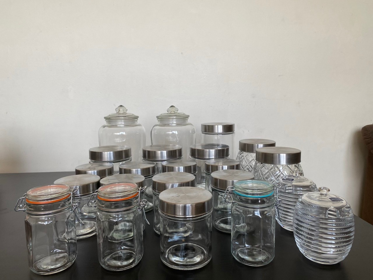 Glass Kitchen Storage Jars – Clean & Well Maintained - photo 2