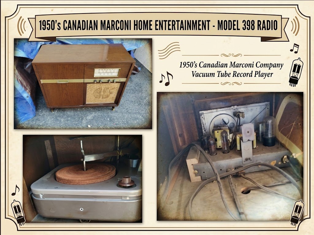 1950's CANADIAN MARCONI HOME ENTERTAINMENT - MODEL 398 RADIO