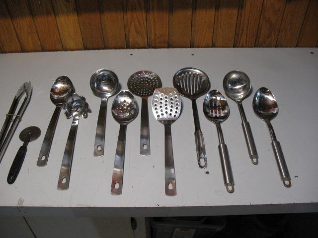 12 Piece Stainless Steel Kitchen Utensils Set, LIKE NEW - photo 2