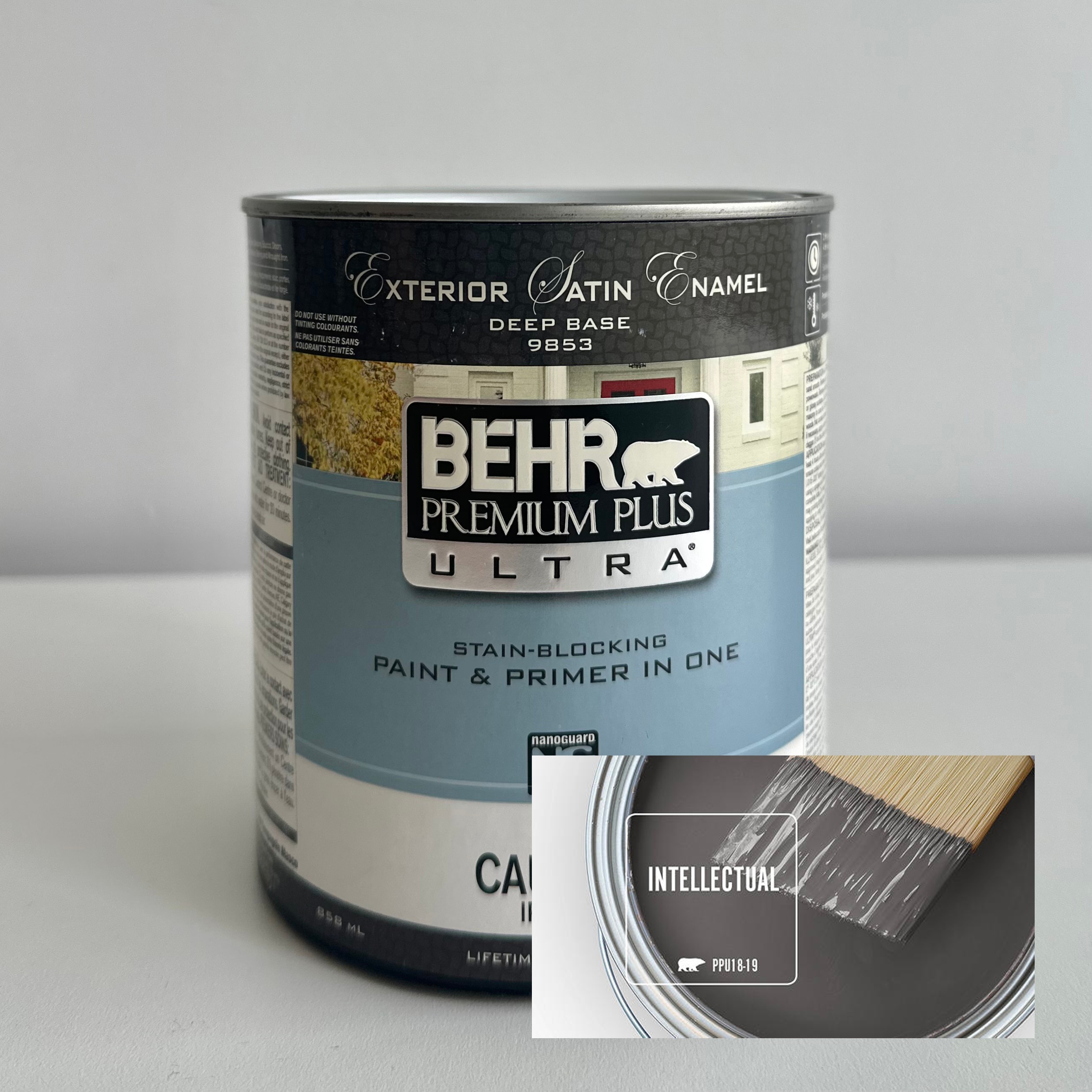 Behr Ultra Stain-Blocking Paint & Primer in One Quart - PPU18-19