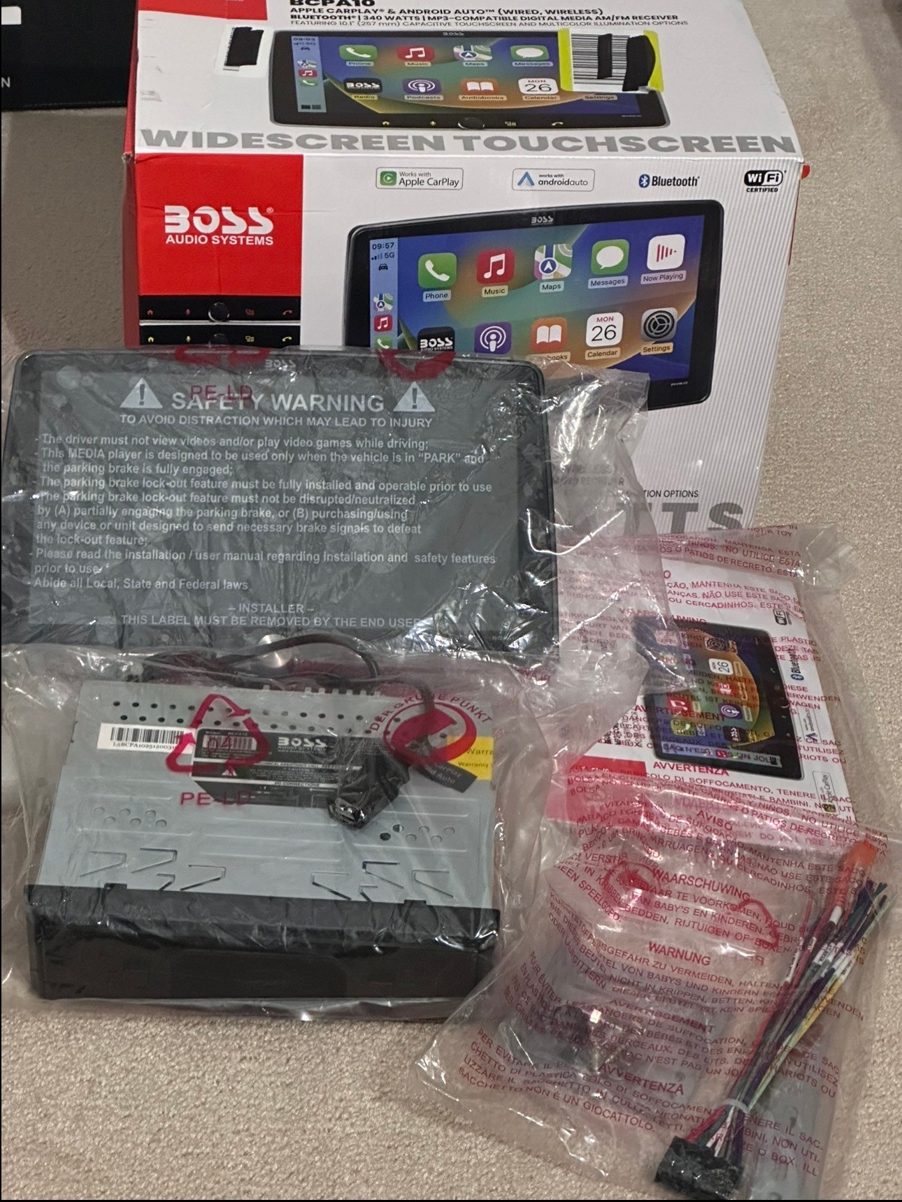 BOSS Touch Audio Systems 10.1" Apple/Android CarPlay BCPA10 FLAC - photo 3