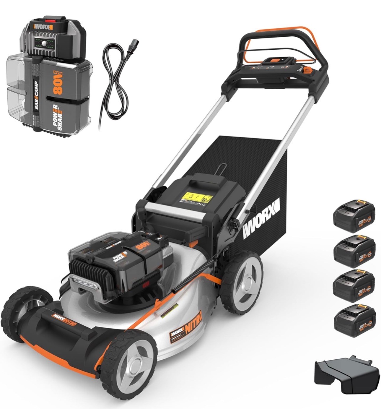 Cordless Lawn Mower 80V Brushless Motor 3-in-1 Self-Propelled - photo 2