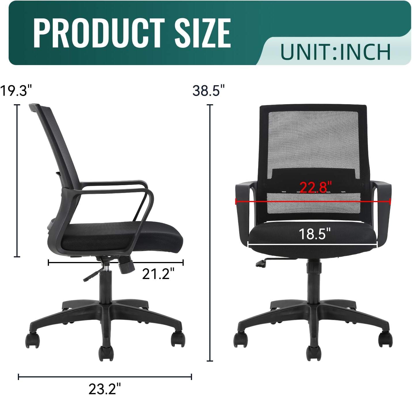 Moving Sale – Ergonomic Mesh Office Chair with Lumbar Support - photo 3