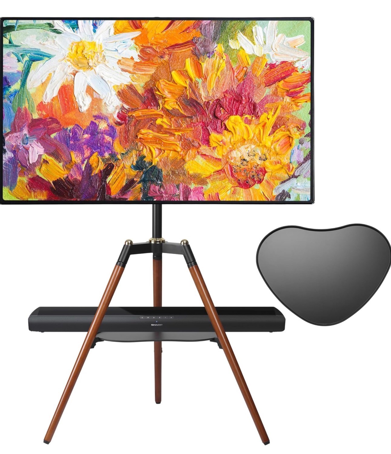 TV Stand Mount for 32-65" Screens Height Adjustable ±70° Swivel
