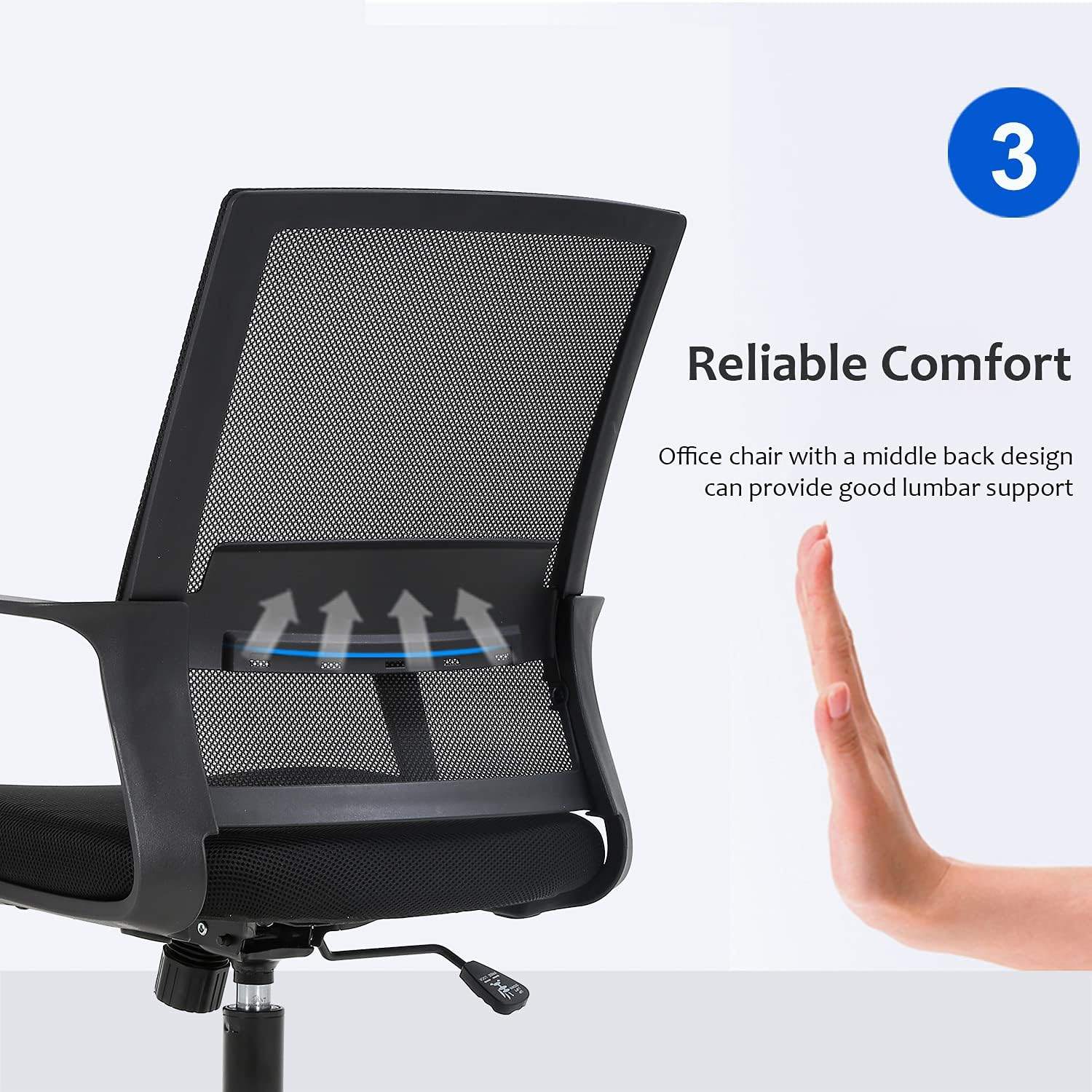 Moving Sale – Ergonomic Mesh Office Chair with Lumbar Support - photo 5