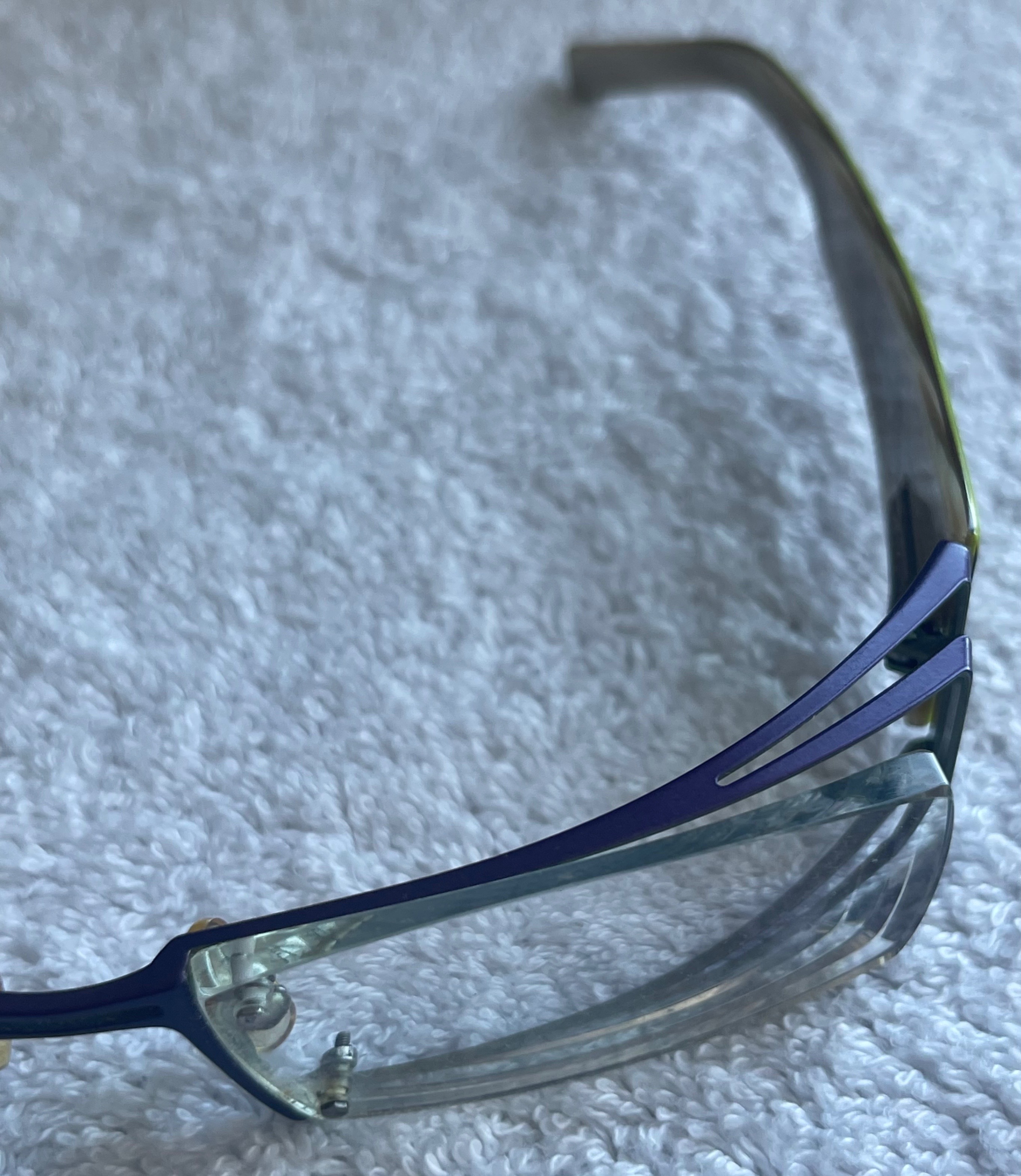 Vintage J.F. Rey France JF2181 Designer Frames (Purple/Mustard) - photo 5