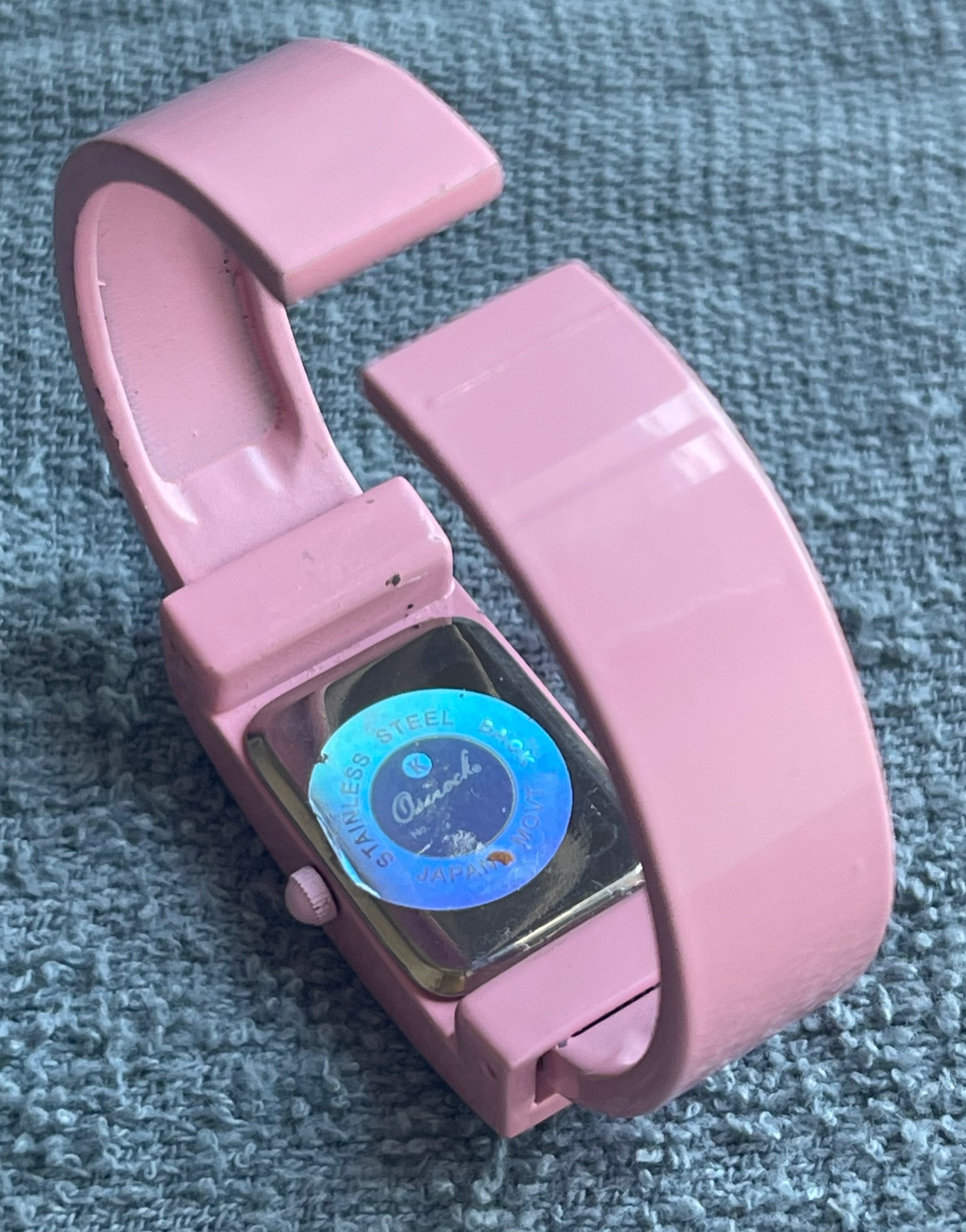 Vintage Osirock Pink Crystal Bangle Watch - photo 3