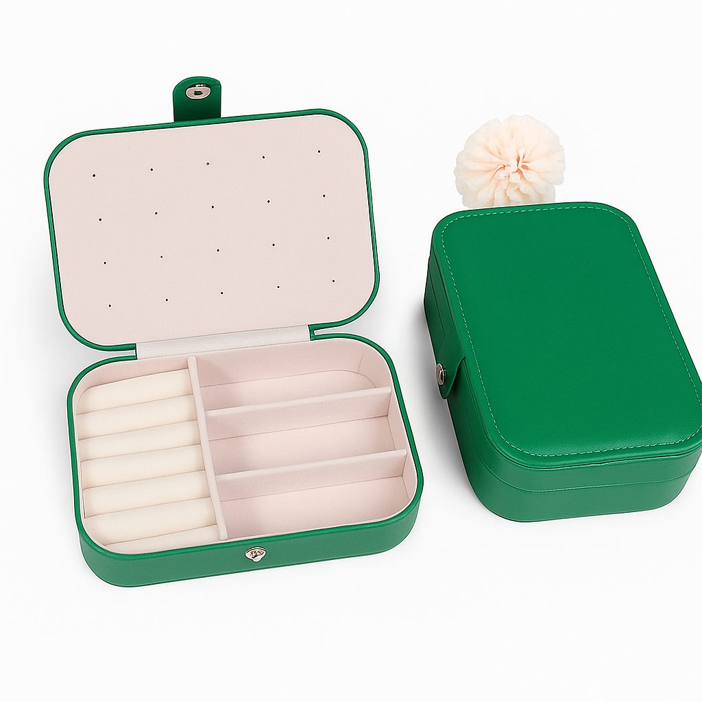 Jewellery Travel Earing Ring Necklace Jewelry Storage Box - photo 3