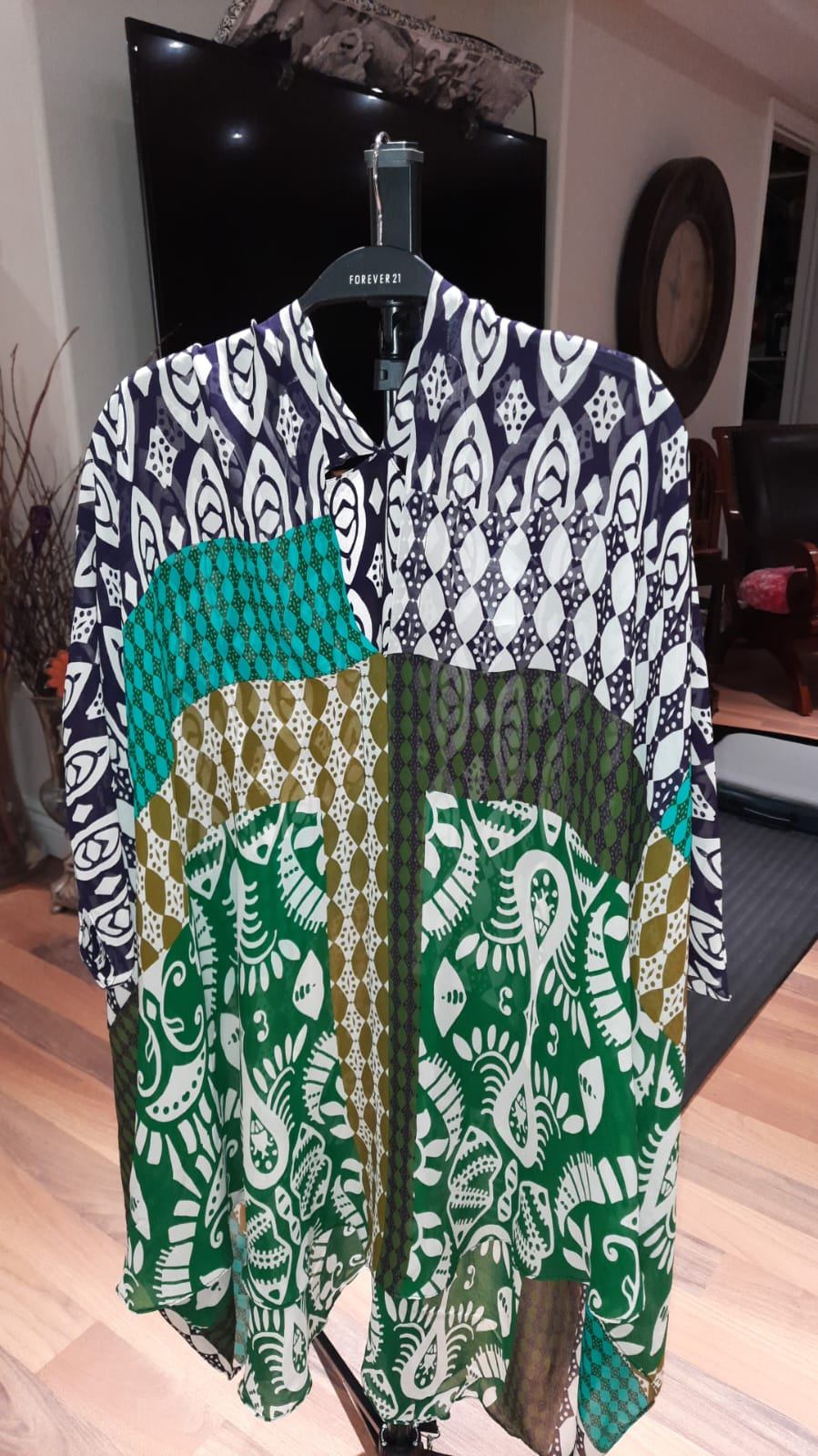 Zara Short Printed Kaftan Dress - photo 5