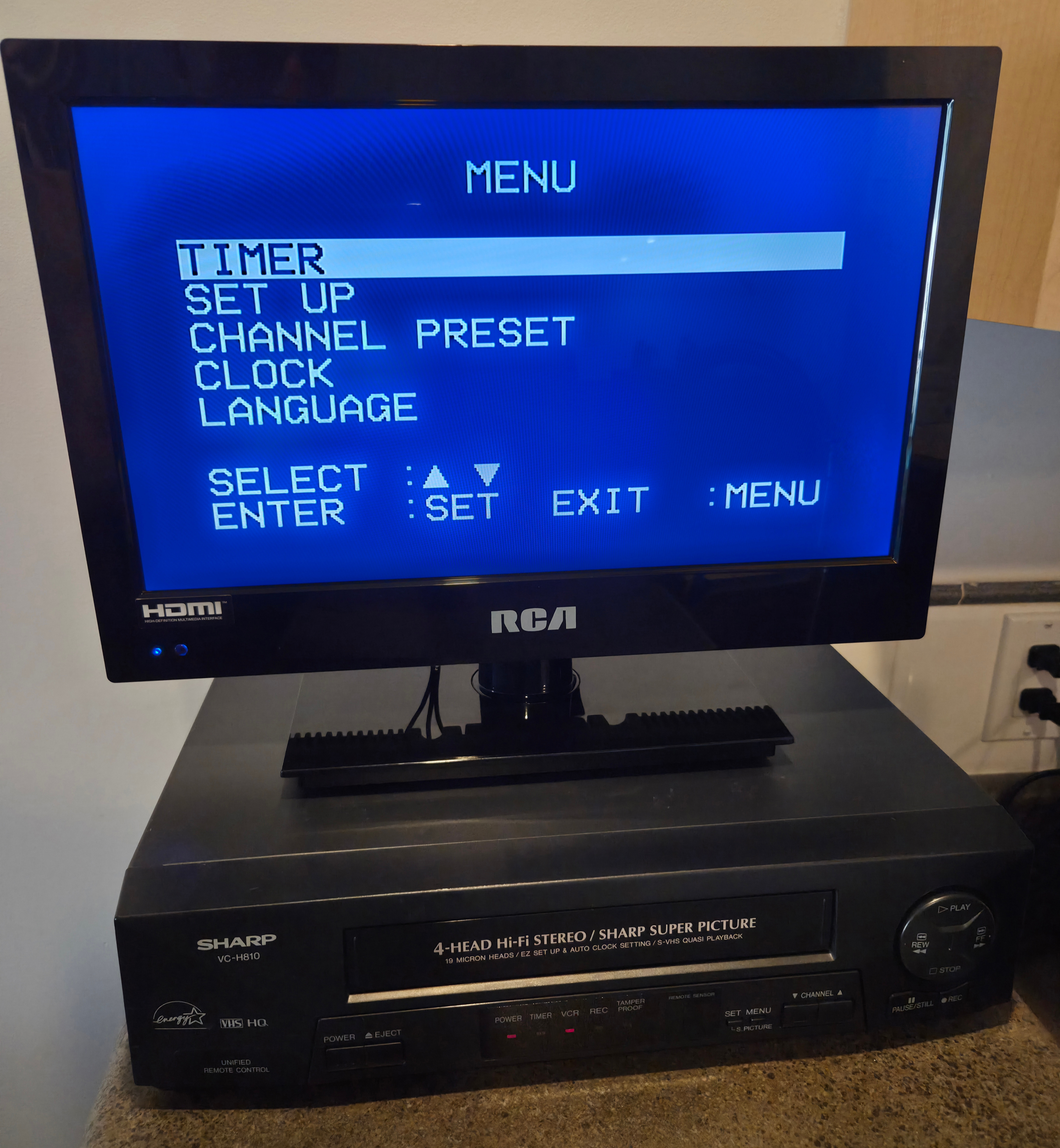 Sharp VCR VHS Player Fully Working 4-Head Hi-Fi Stereo VC-H810U - photo 3