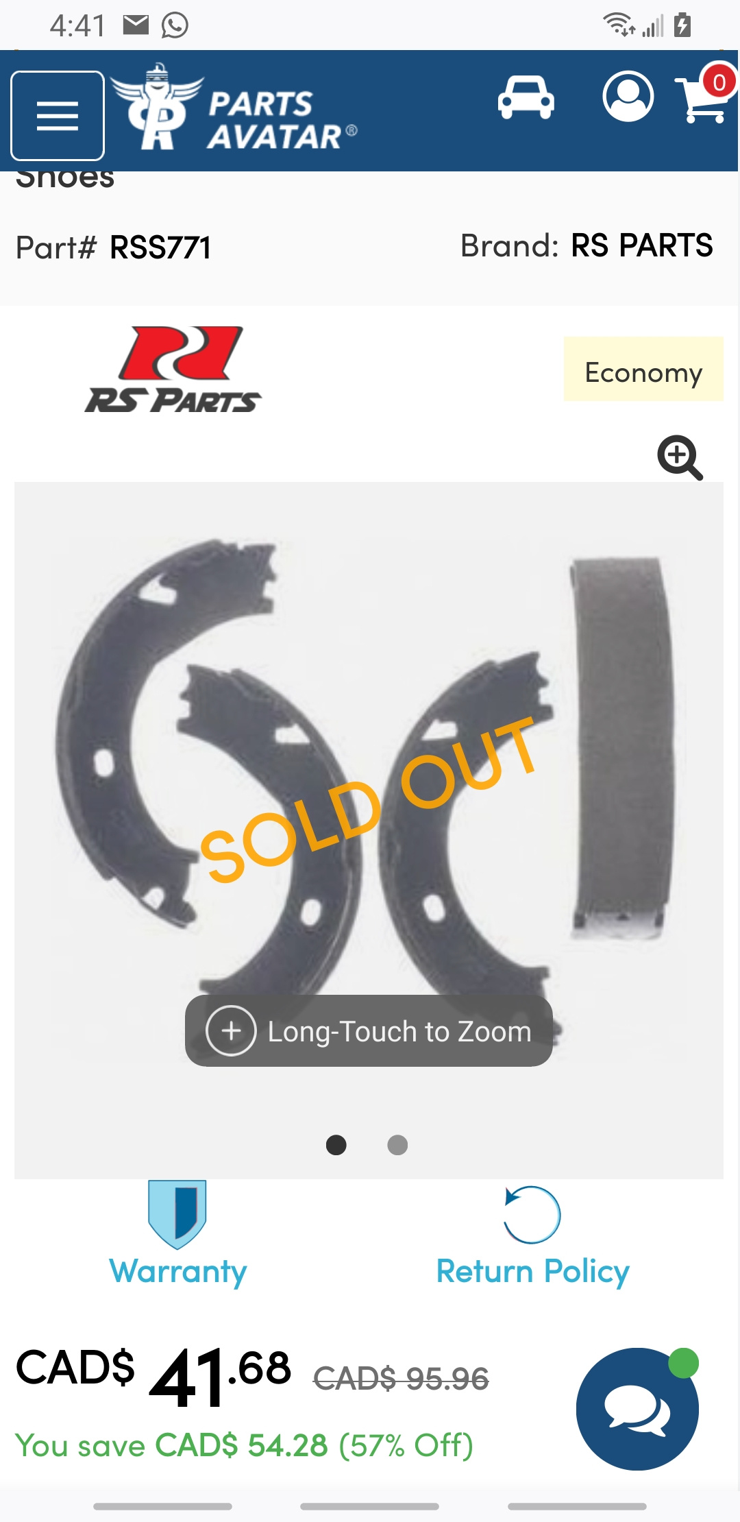 Brake shoes rs parts rss771 - photo 4