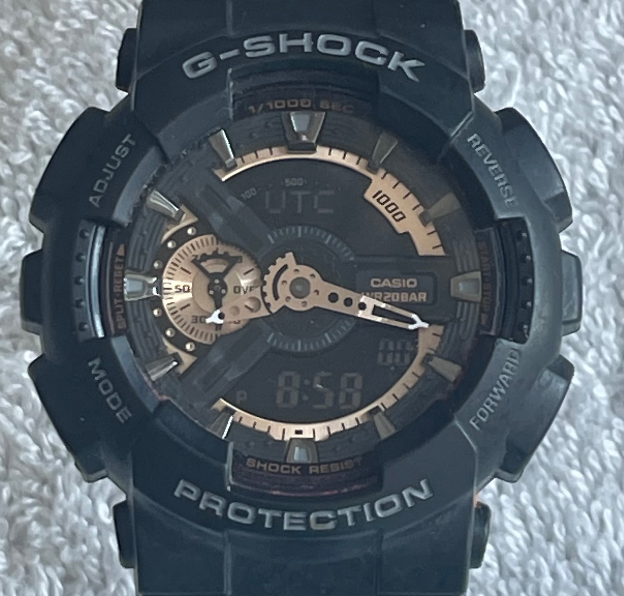 Casio G-Shock GA-110RG Rose Gold Series Black Watch - photo 3