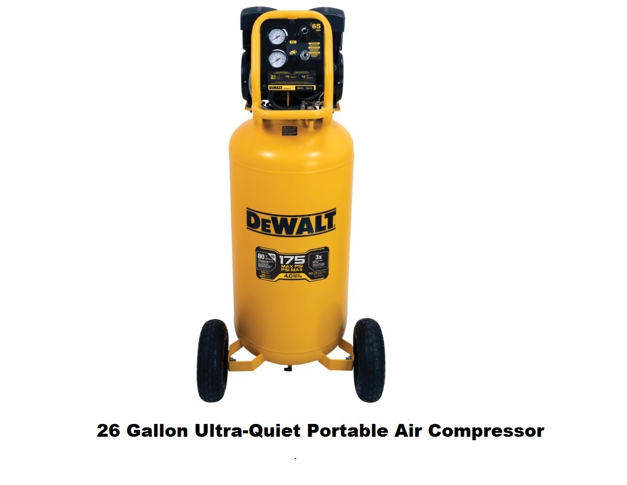 26 Gallon Ultra-Quiet Portable Air Compressor