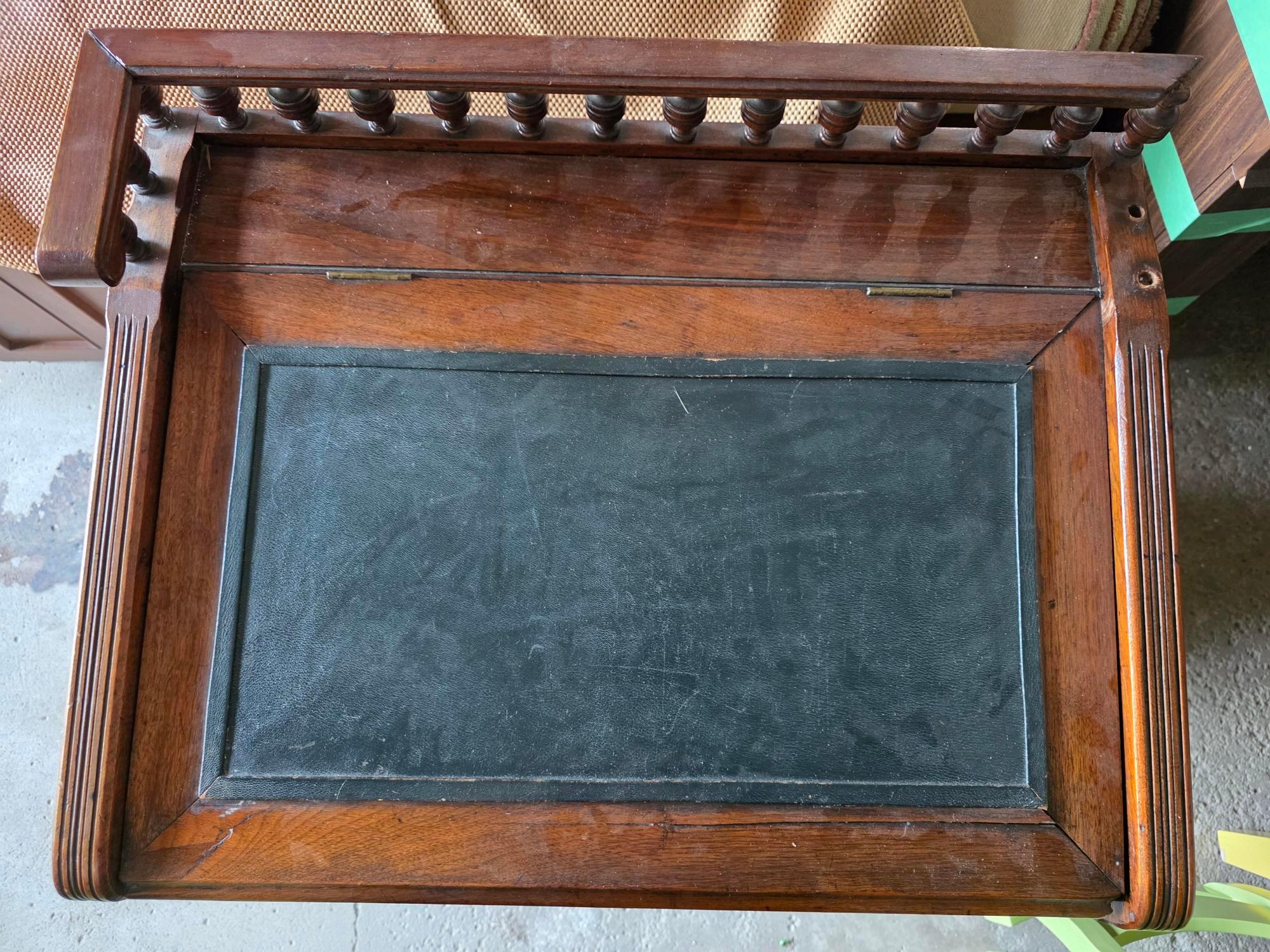 Antique Wooden Writing Desk - photo 2