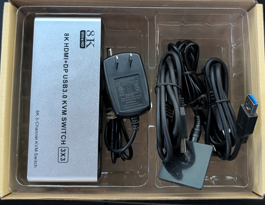 Triple Monitor 8K KVM Switch – Share 3 Displays Between 2 PCs - photo 2