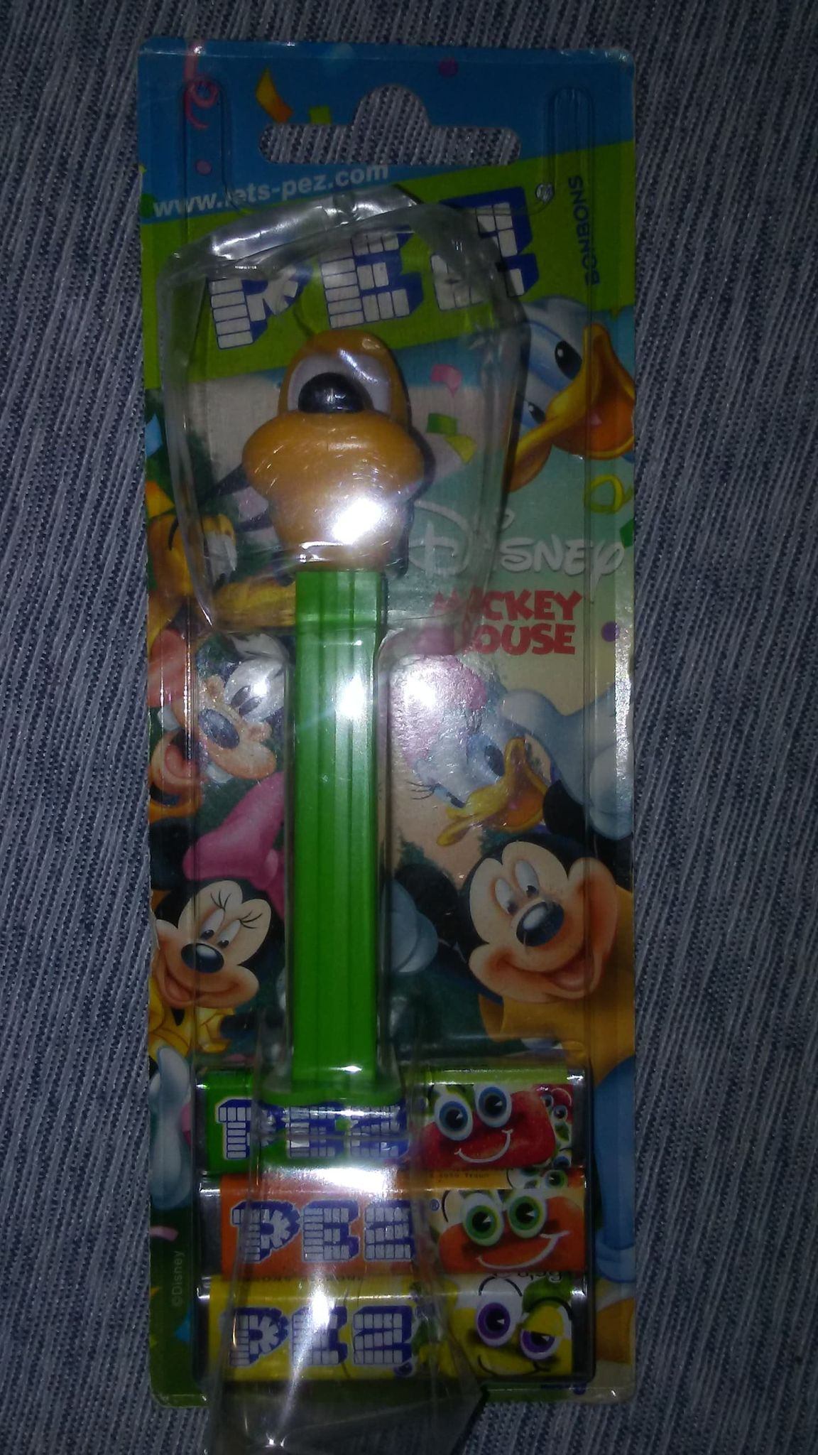 PEZ (Green) Disney Mickey Mouse & Friends Pluto (New)