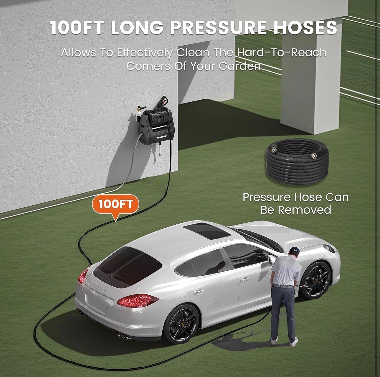 Giraffe Tools Grandfalls Retractable Pressure Washer Max 2900PSI - photo 5