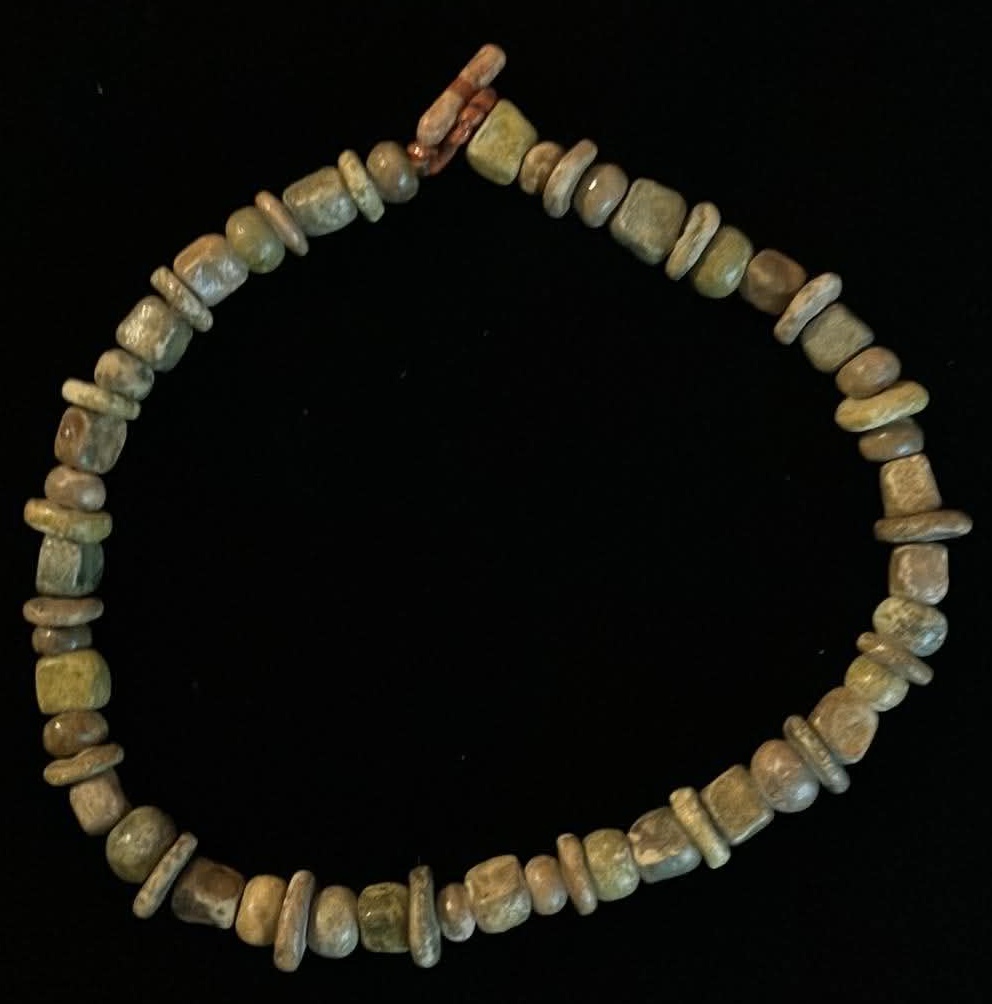 Necklace Beads That Look Like Stone - 14 Inches