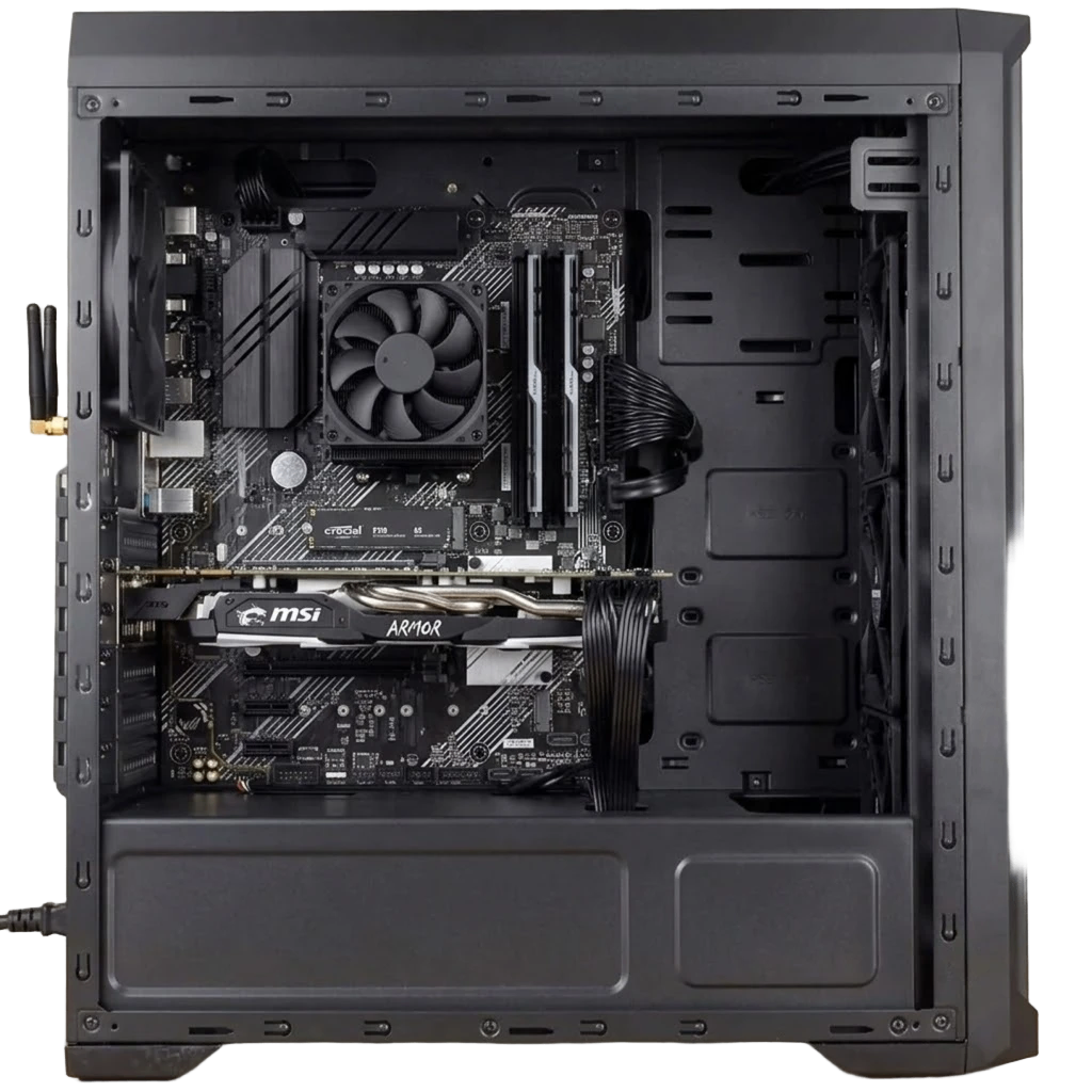 Sleek Stealth Workstation & Gaming PC Ryzen 5 3600 RX 580 8GB - photo 2
