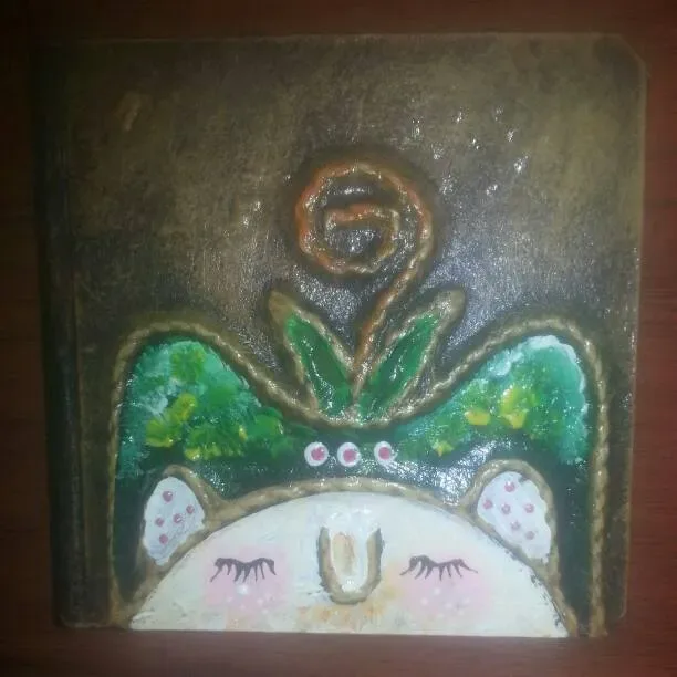 Artsy 3D Leather-Bound Notebook /Journal - New, 1 Of A Kind Gift - photo 3