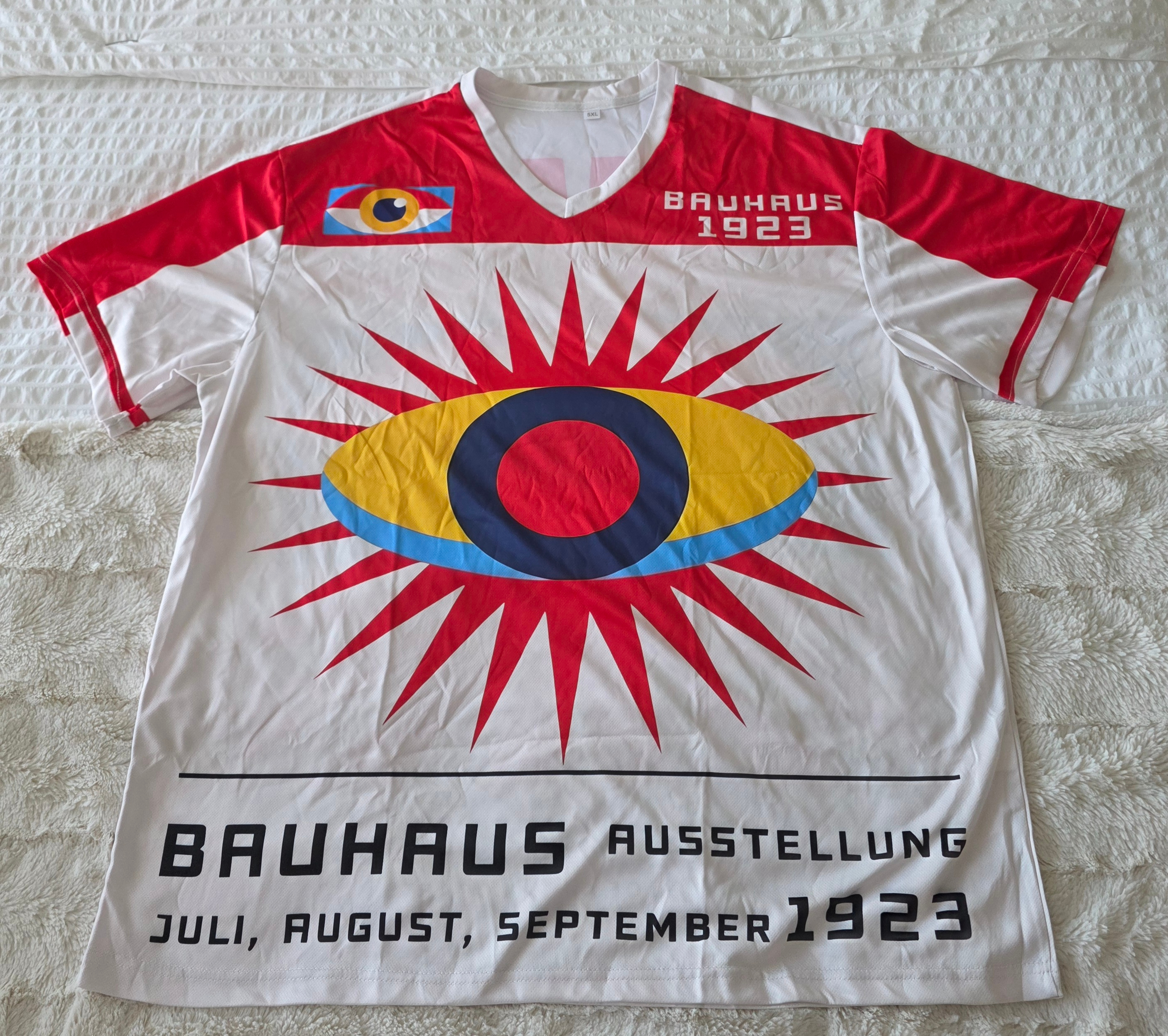 "BAUHAUS"-"School of Arts/Crafts Oversized Mesh Jersey-Unisex