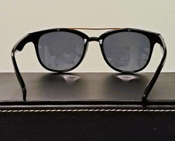 Black & Gold Double Bridge Aviator Sunglasses – Classic Fit - photo 2