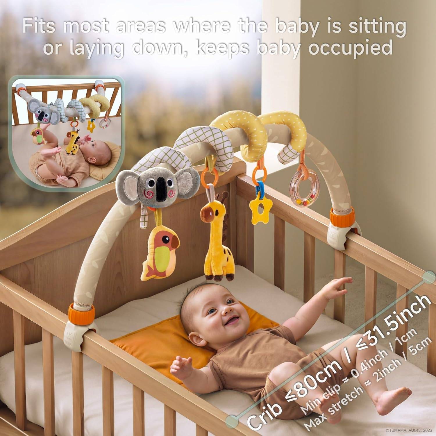 Tumama 2-in-1 Spiral Arch Car Seat Toys - photo 2