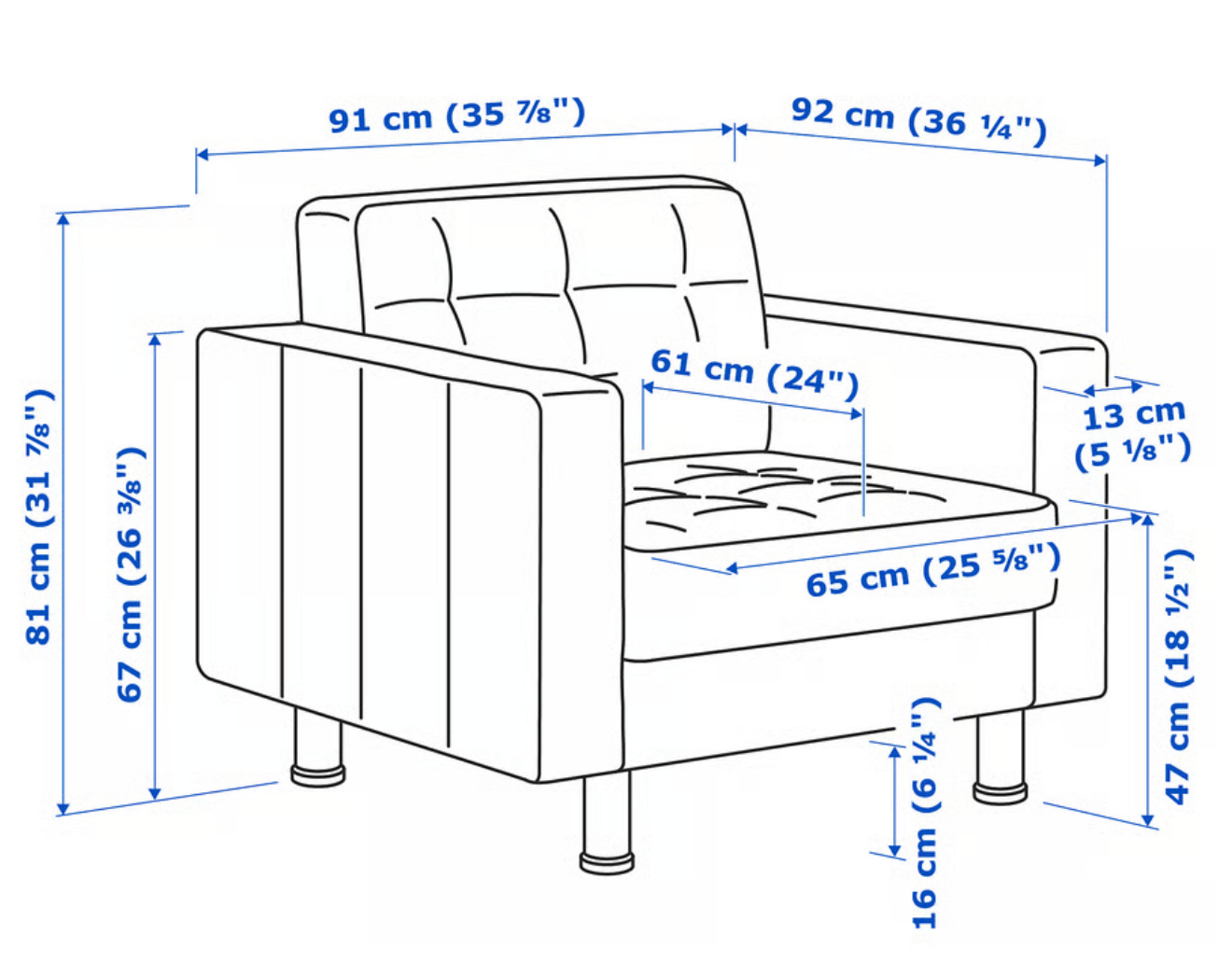 Dark Gray IKEA MORABO armchair - photo 3