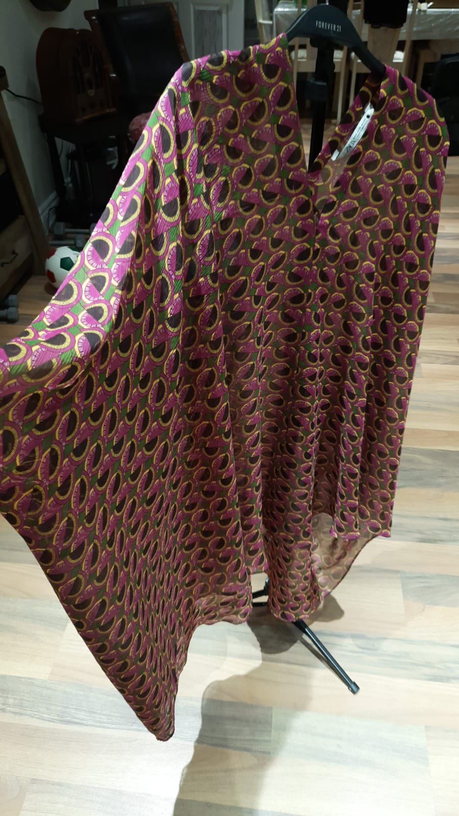 Zara Short Printed Kaftan Dress - photo 3