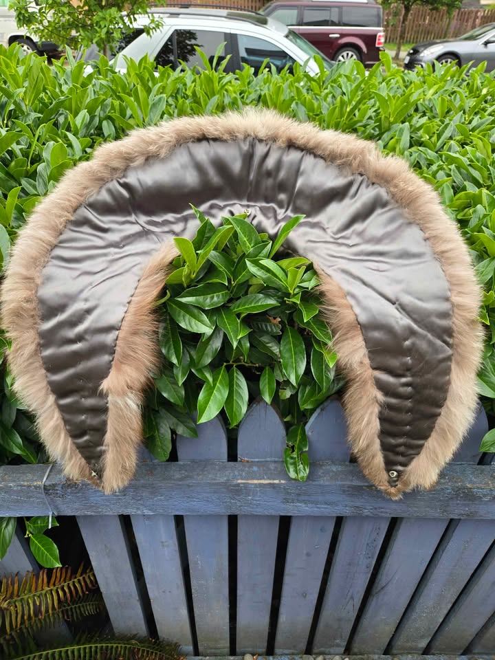 Vintage Authentic Fur (beige) Stole / Shawl - photo 2