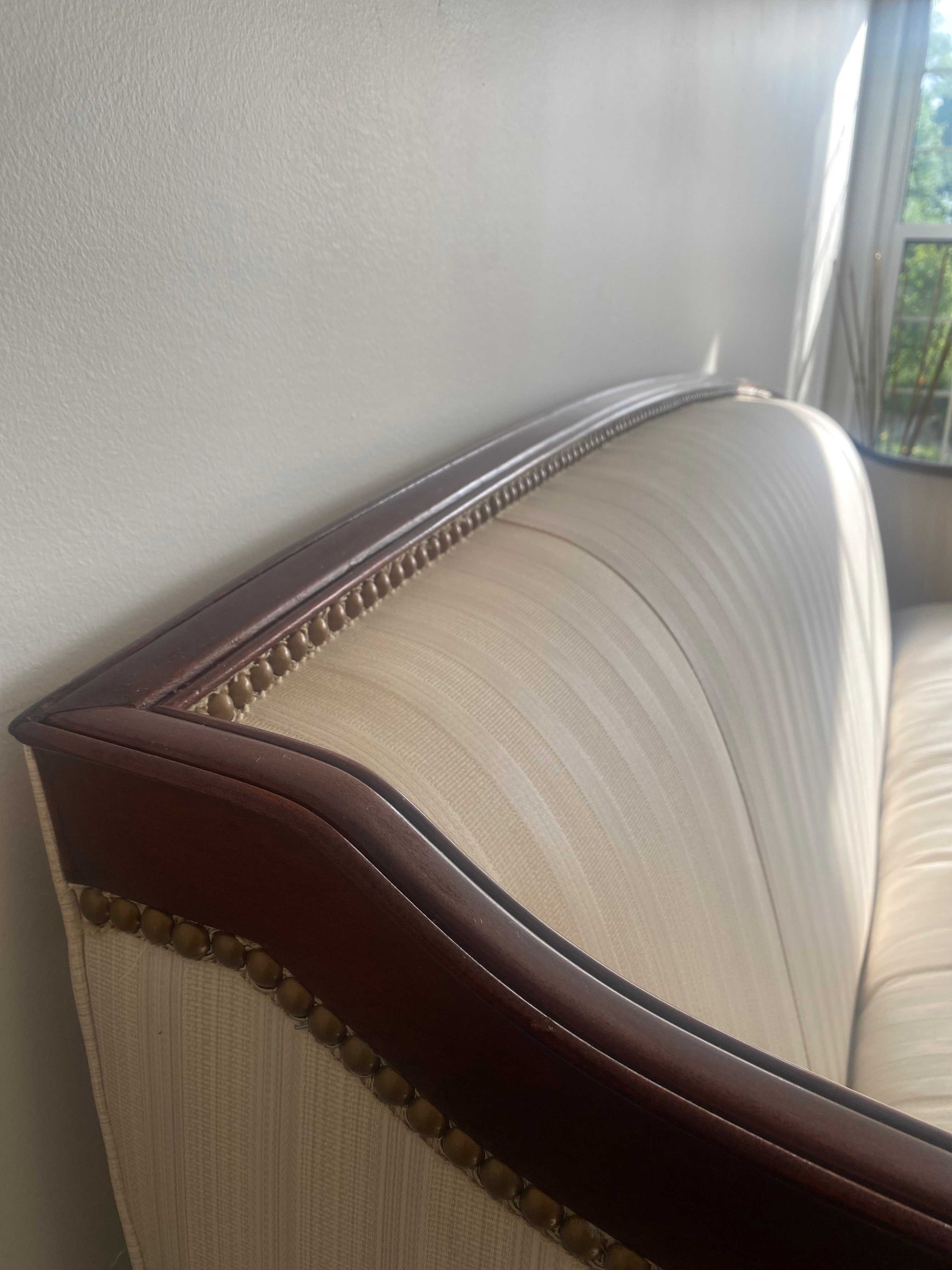 Hickory Chair Sheraton Sofa & 2 Coordinating Traditional Chairs