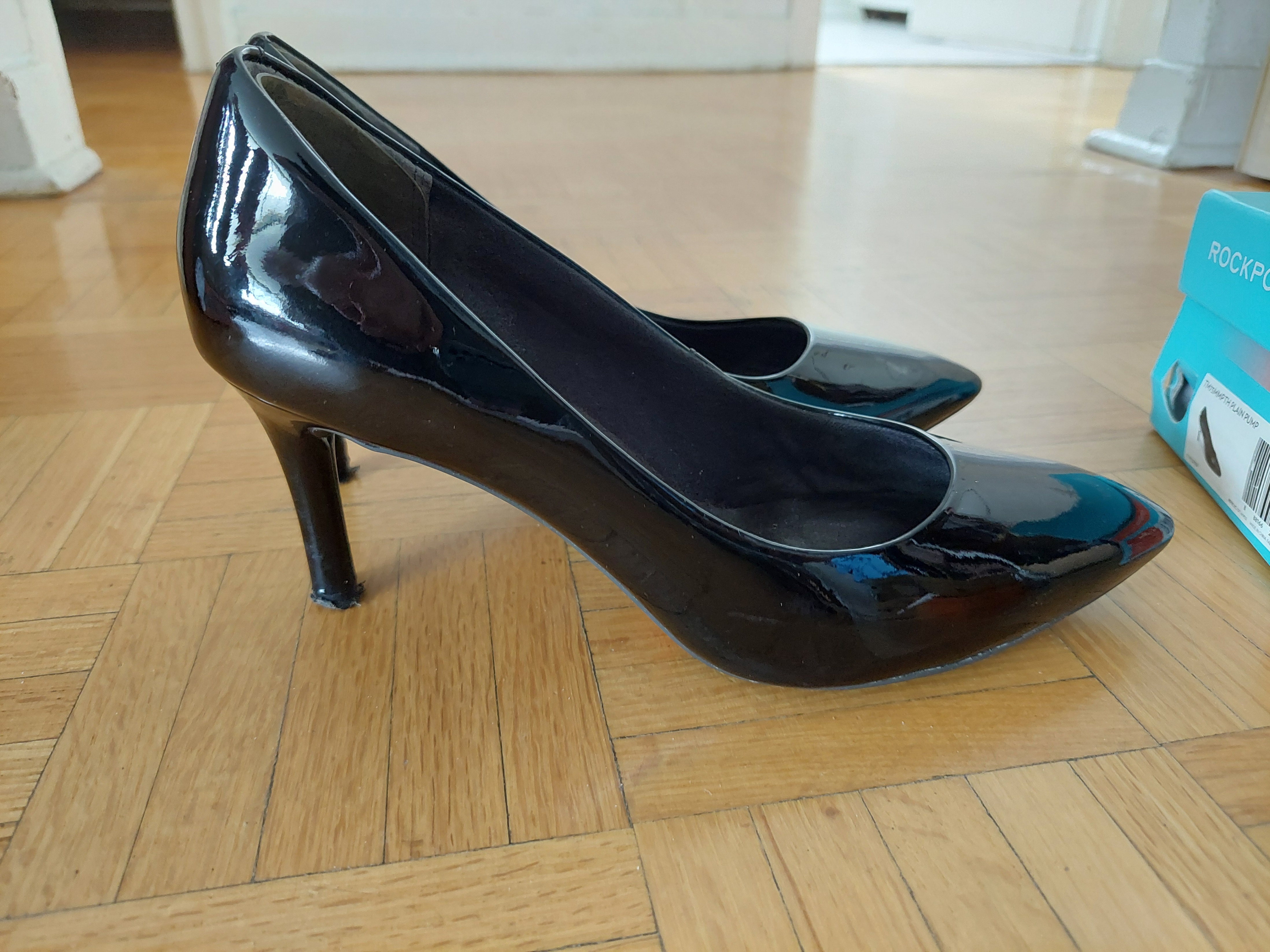 Rockport Patent Leather Heels Black Women's Shoes Adidas - photo 5