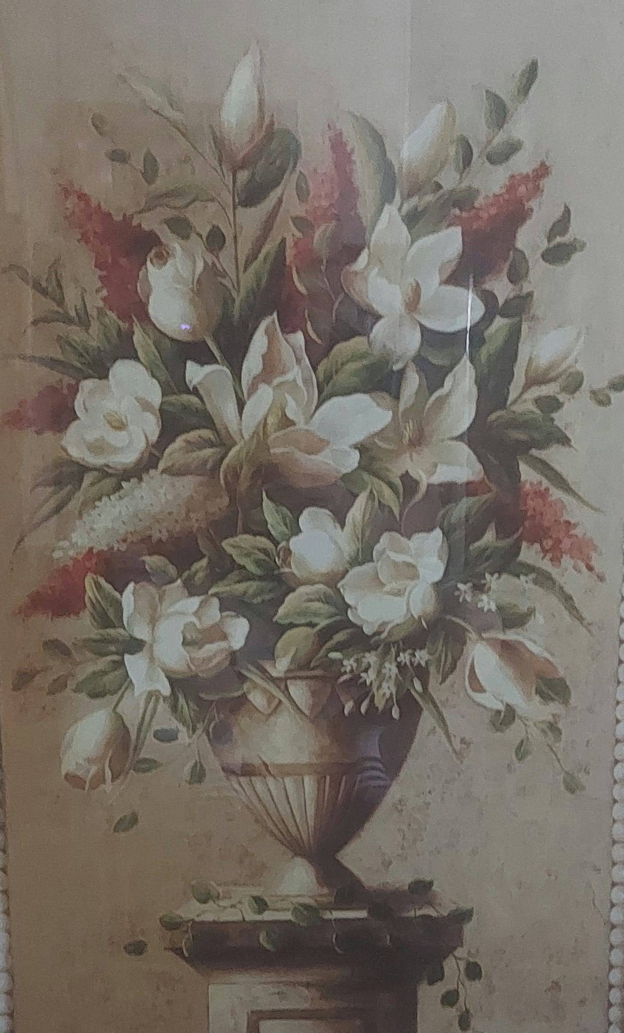 Large Ornate Gold Framed Floral Print (44" x 32") - photo 2