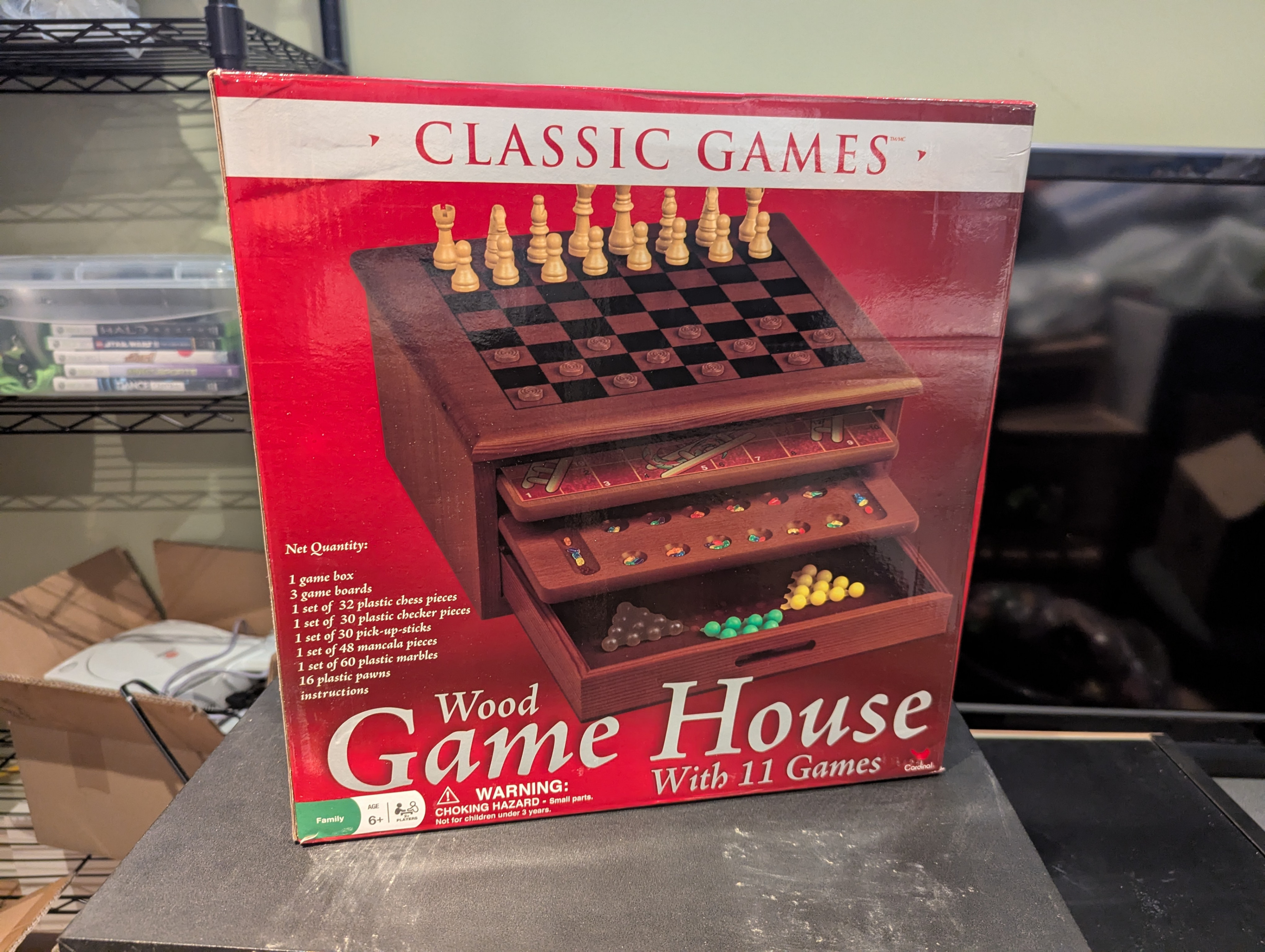 Wood Game House with 11 Games