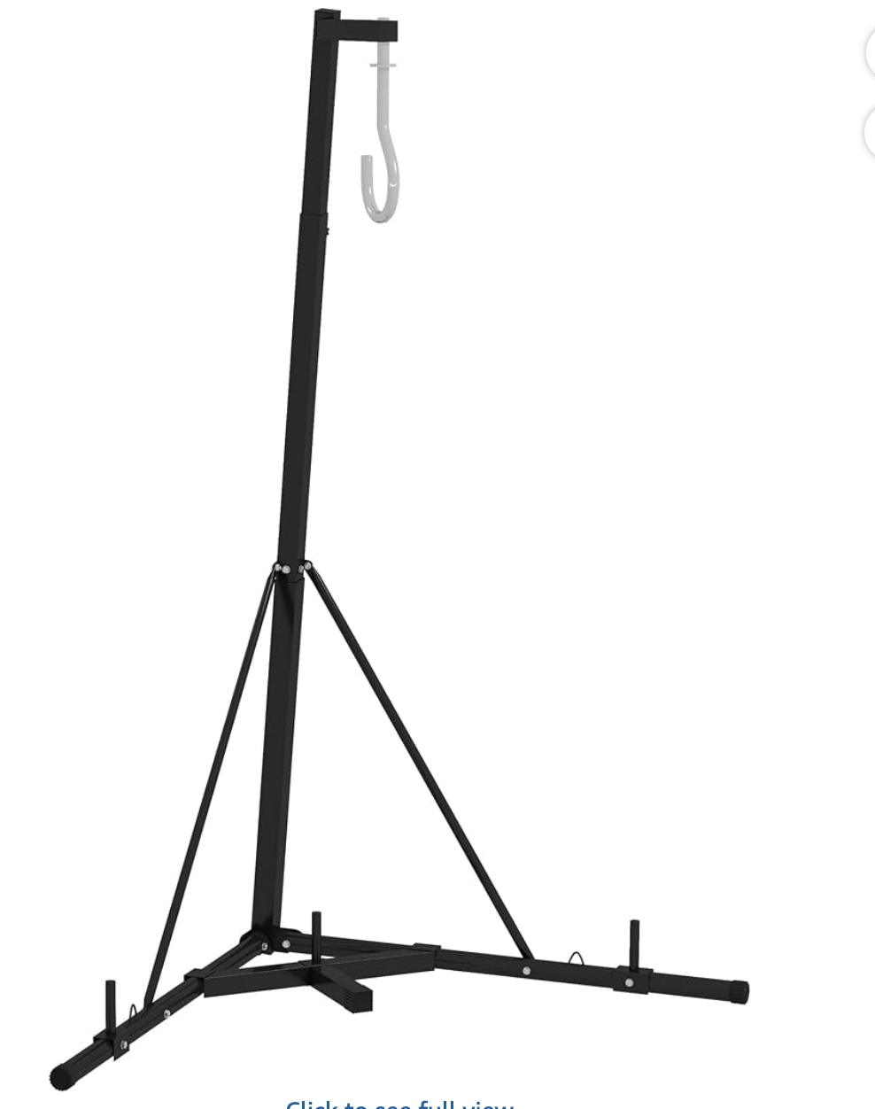 Soozier Foldable Punching Bag Stand, Adjustable, Freestanding