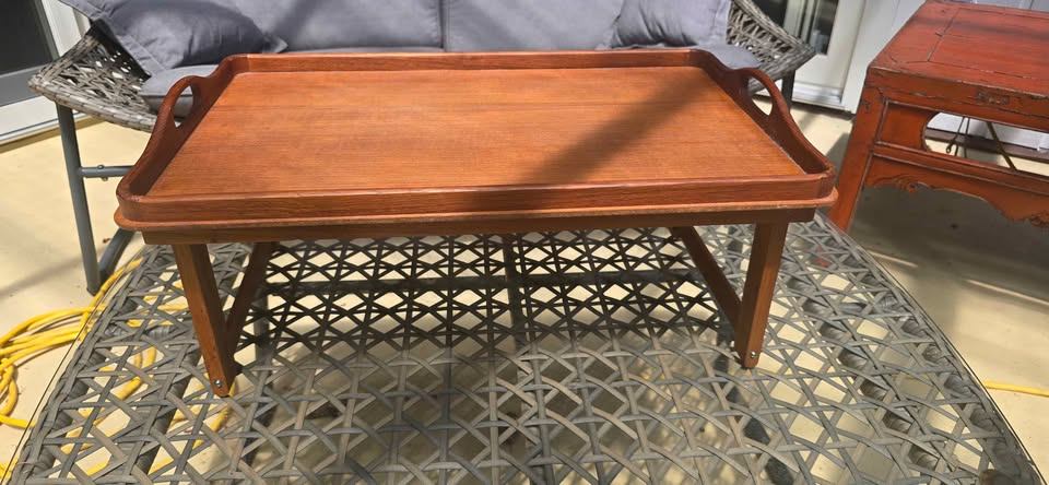 Vintage Goodwood Genuine Teak Folding Bed Tray Table – MCM