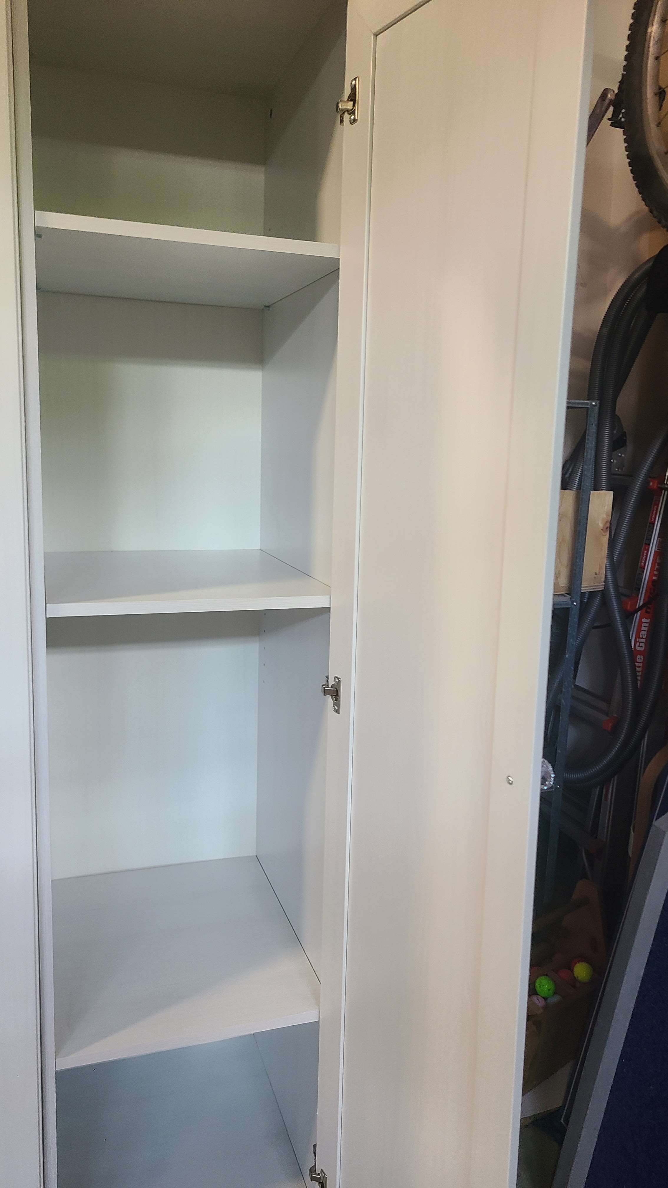 IKEA Aspelund white wardrobe with mirror