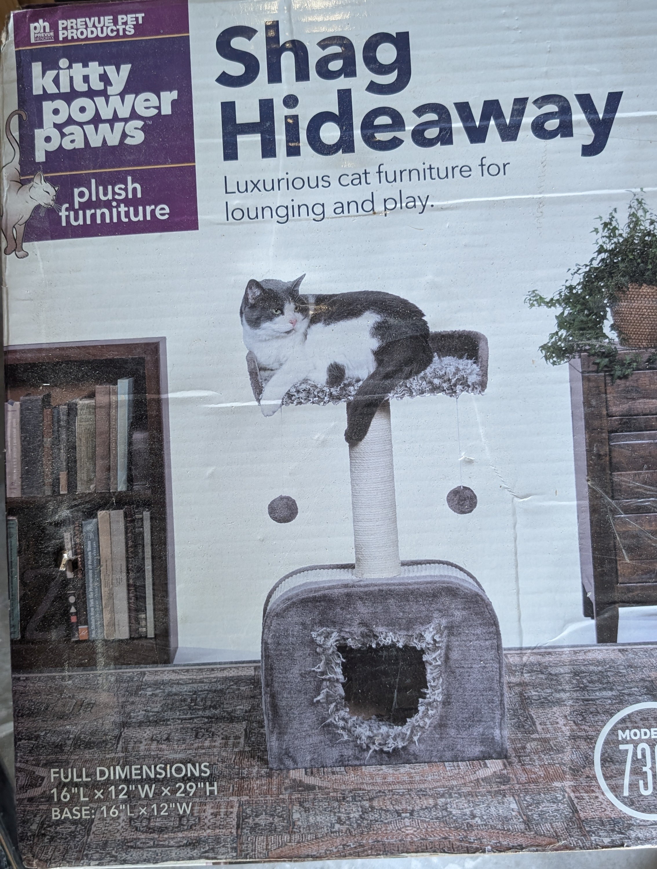 BNIB Cat House & Playground - Shag Hideaway- Prevue Pet Products - photo 4