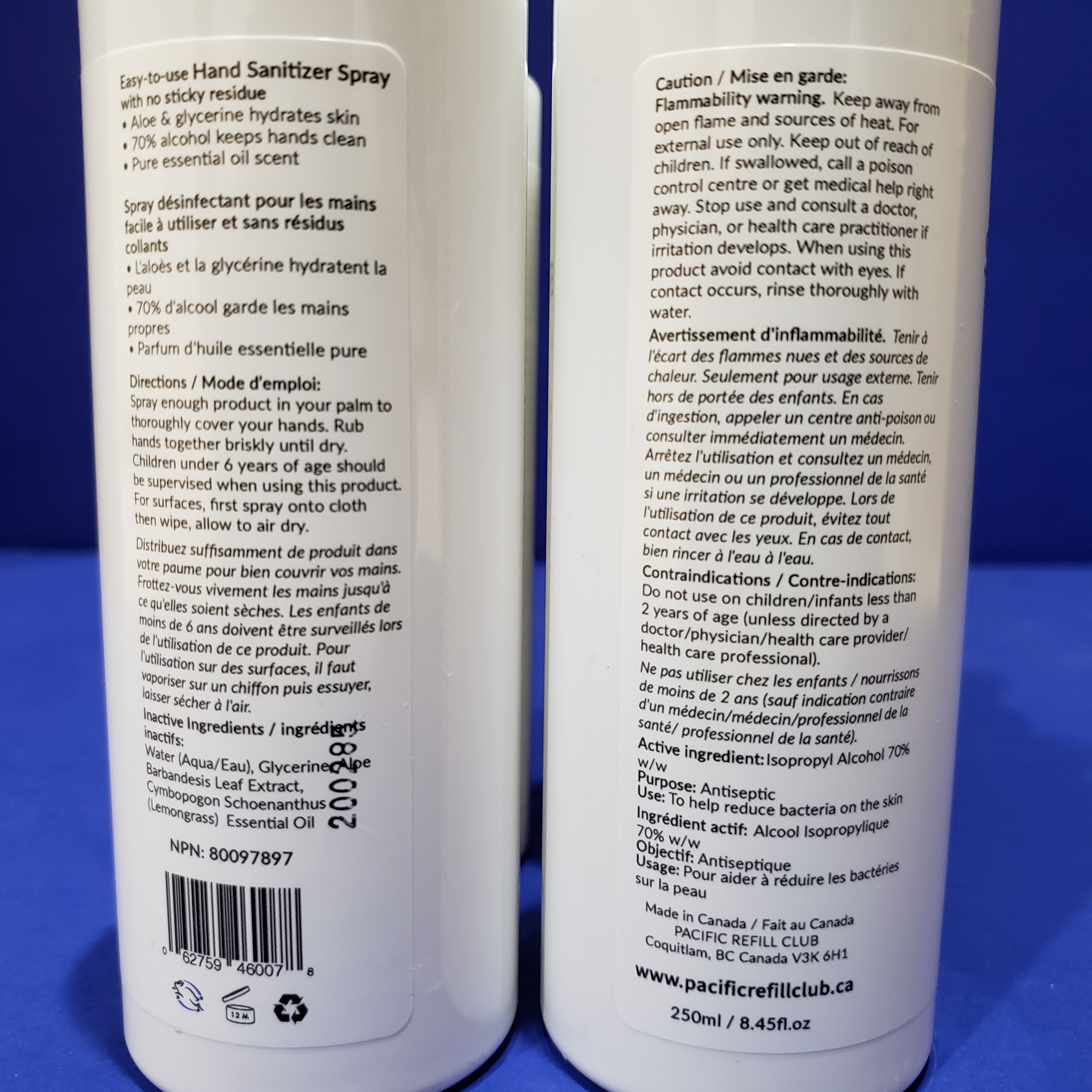 Hand Sanitizer Spray Coconut Breeze or Lemongrass - photo 4