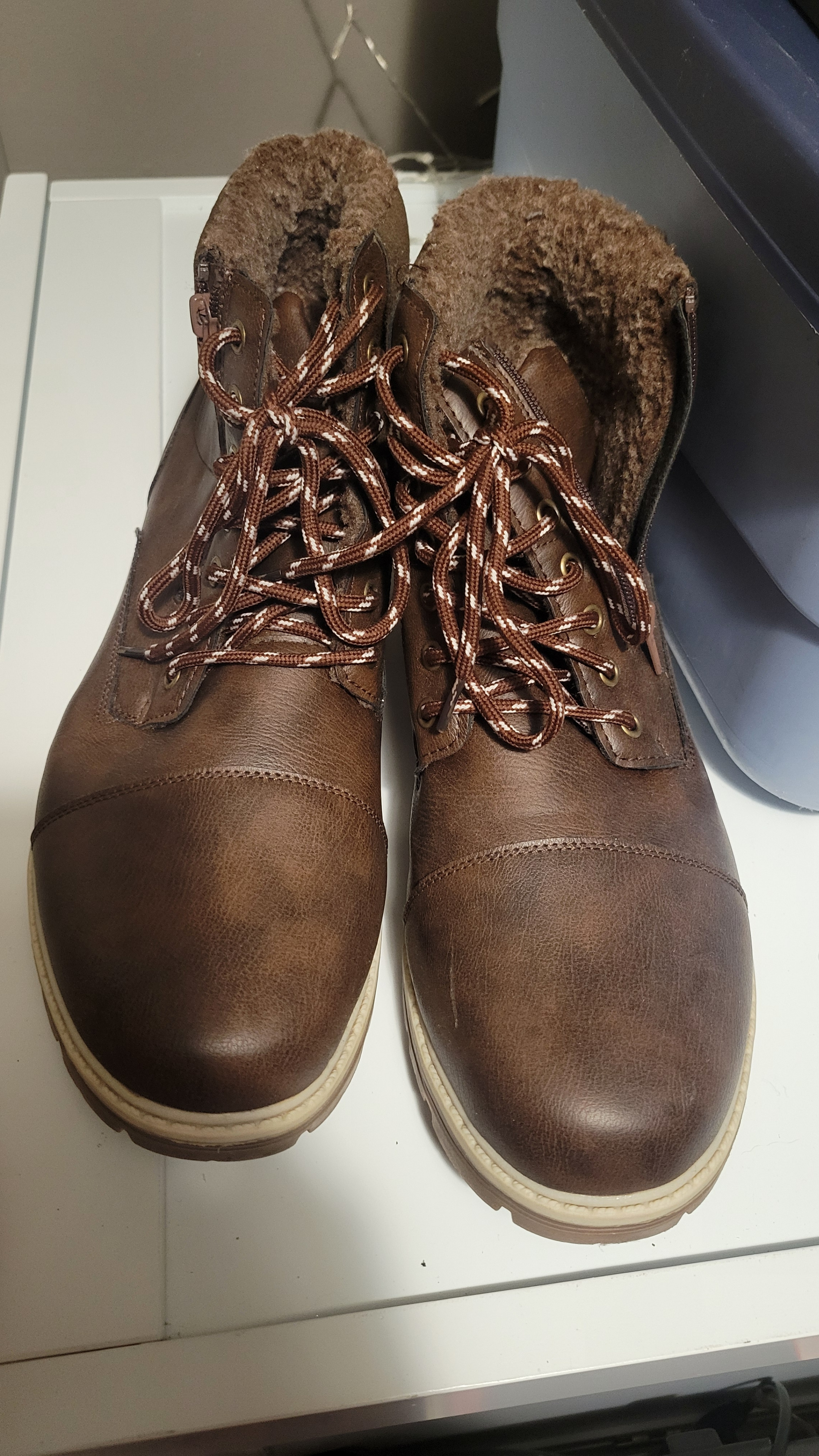 Size 13 mens brown winter boots