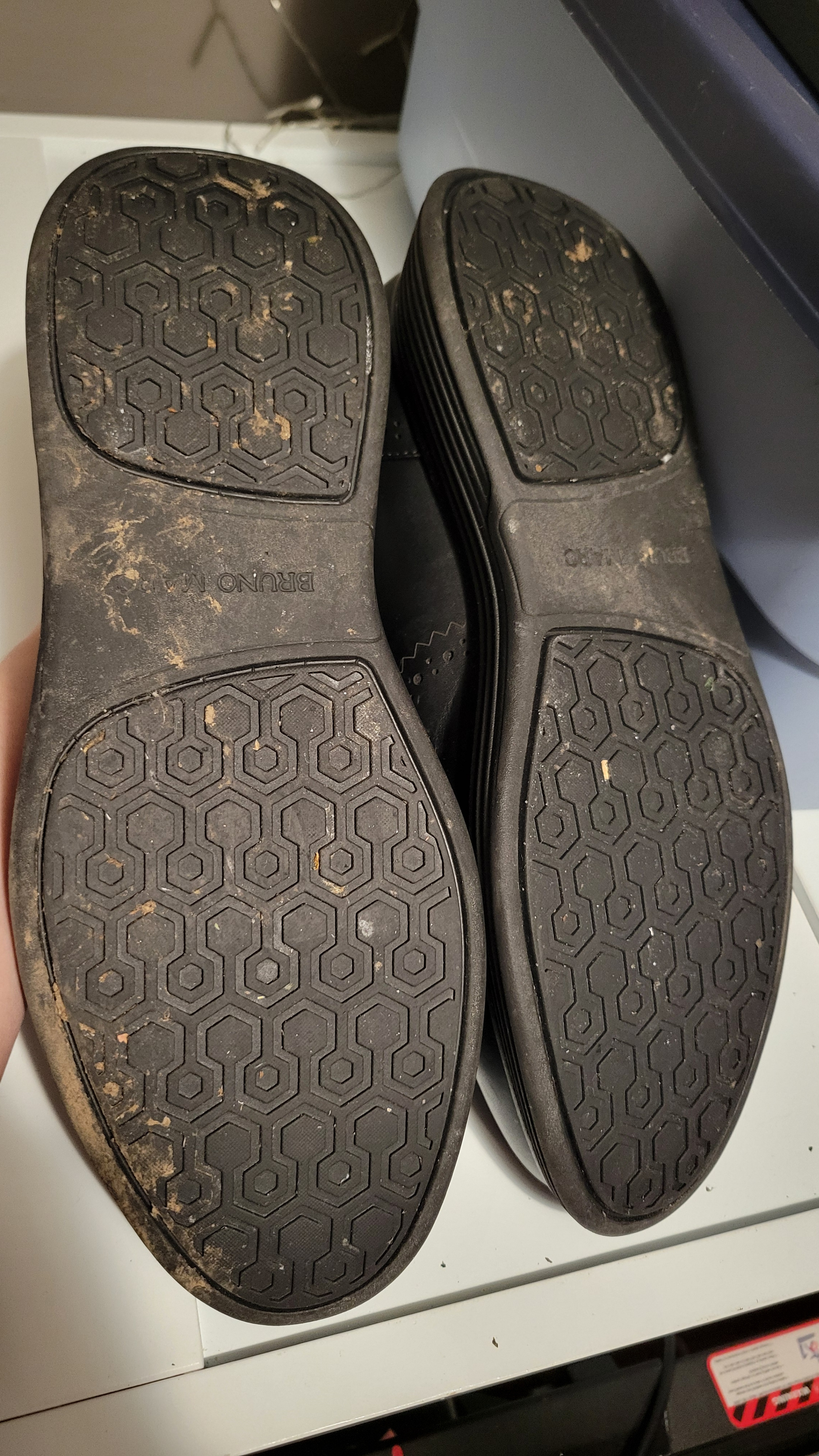 size 13 mens black nonslip dress shoes - photo 2