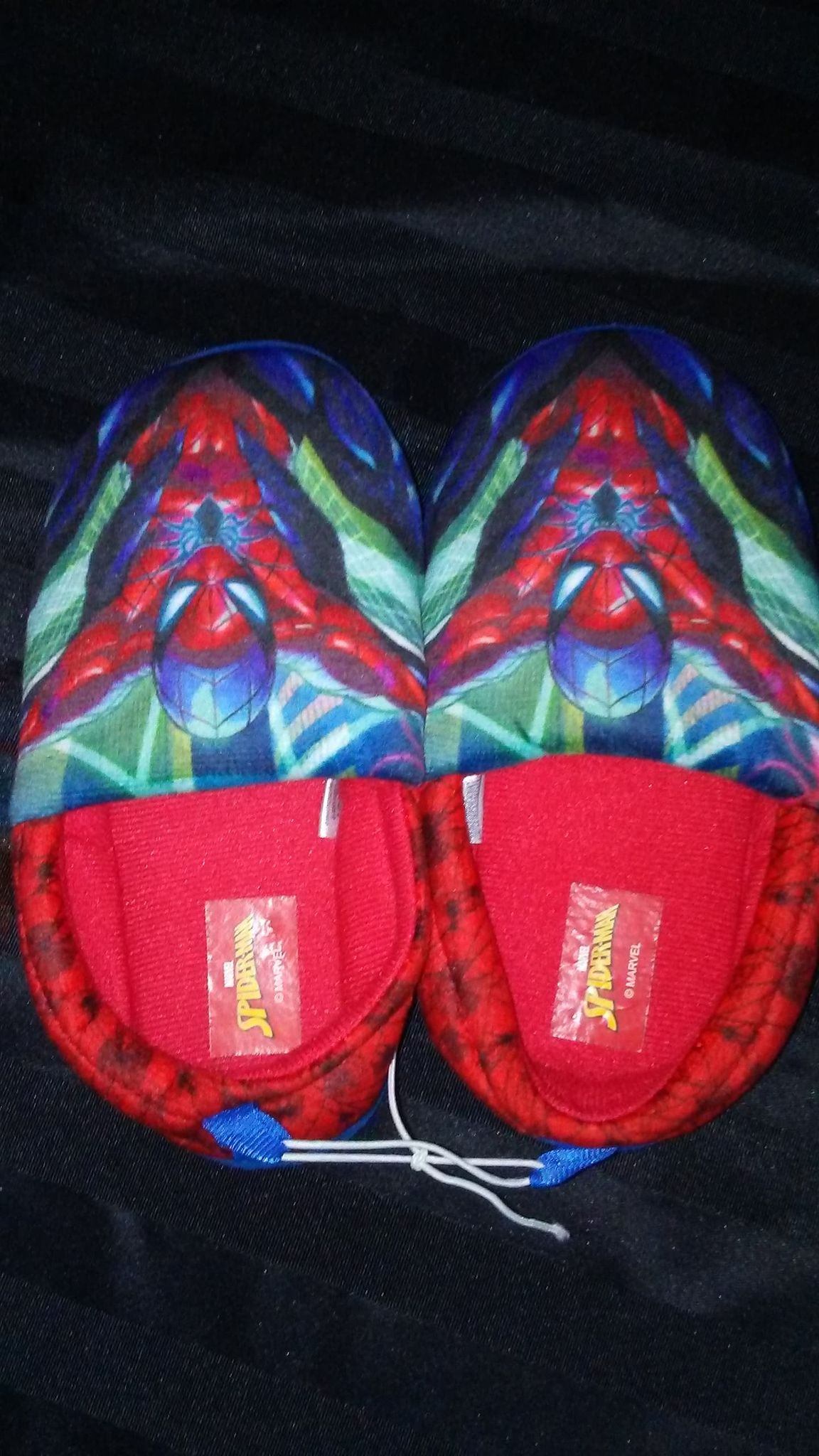 Child Spiderman Slippers - Size 2/3