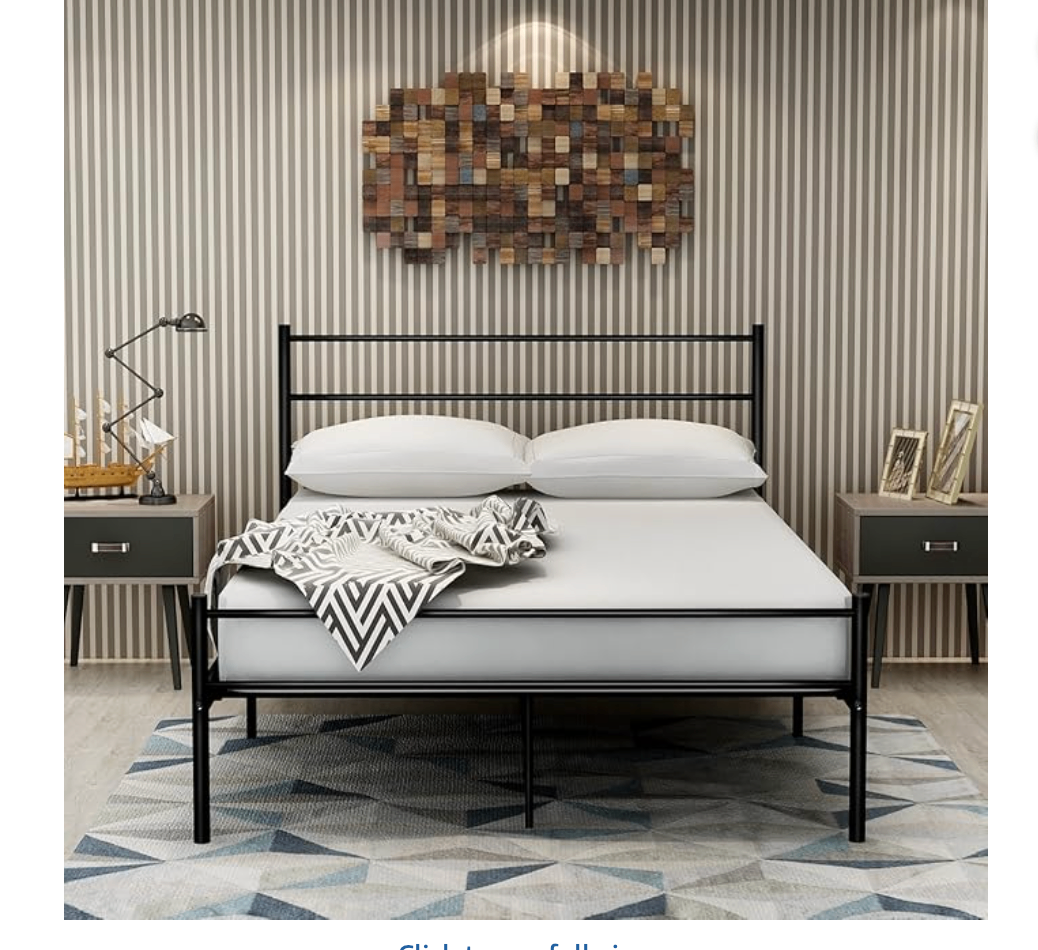 Metal Bed Frame - Queen